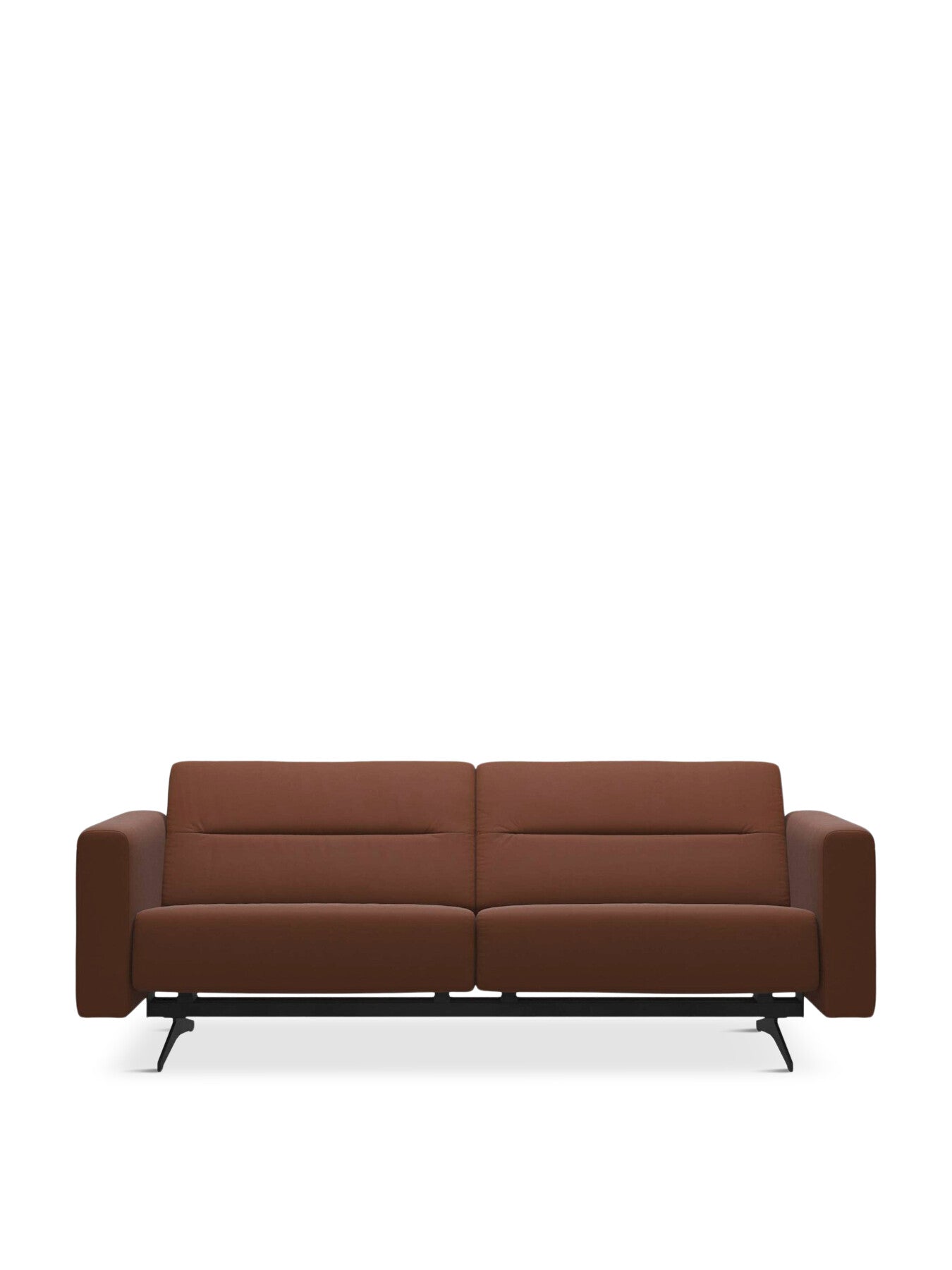 Stella Brown Leather 2 Seater Sofa