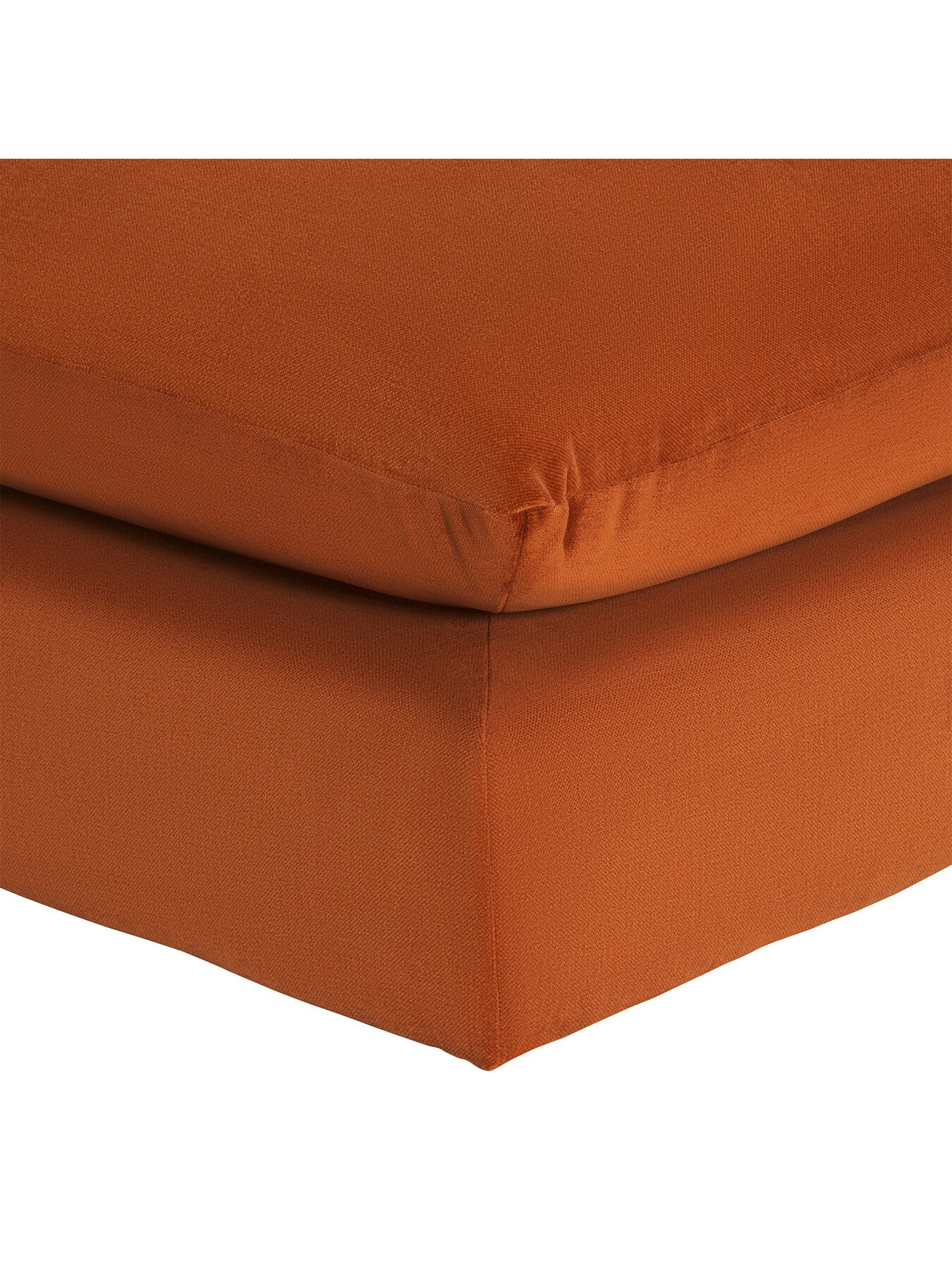 Orange Hoxton Footstool