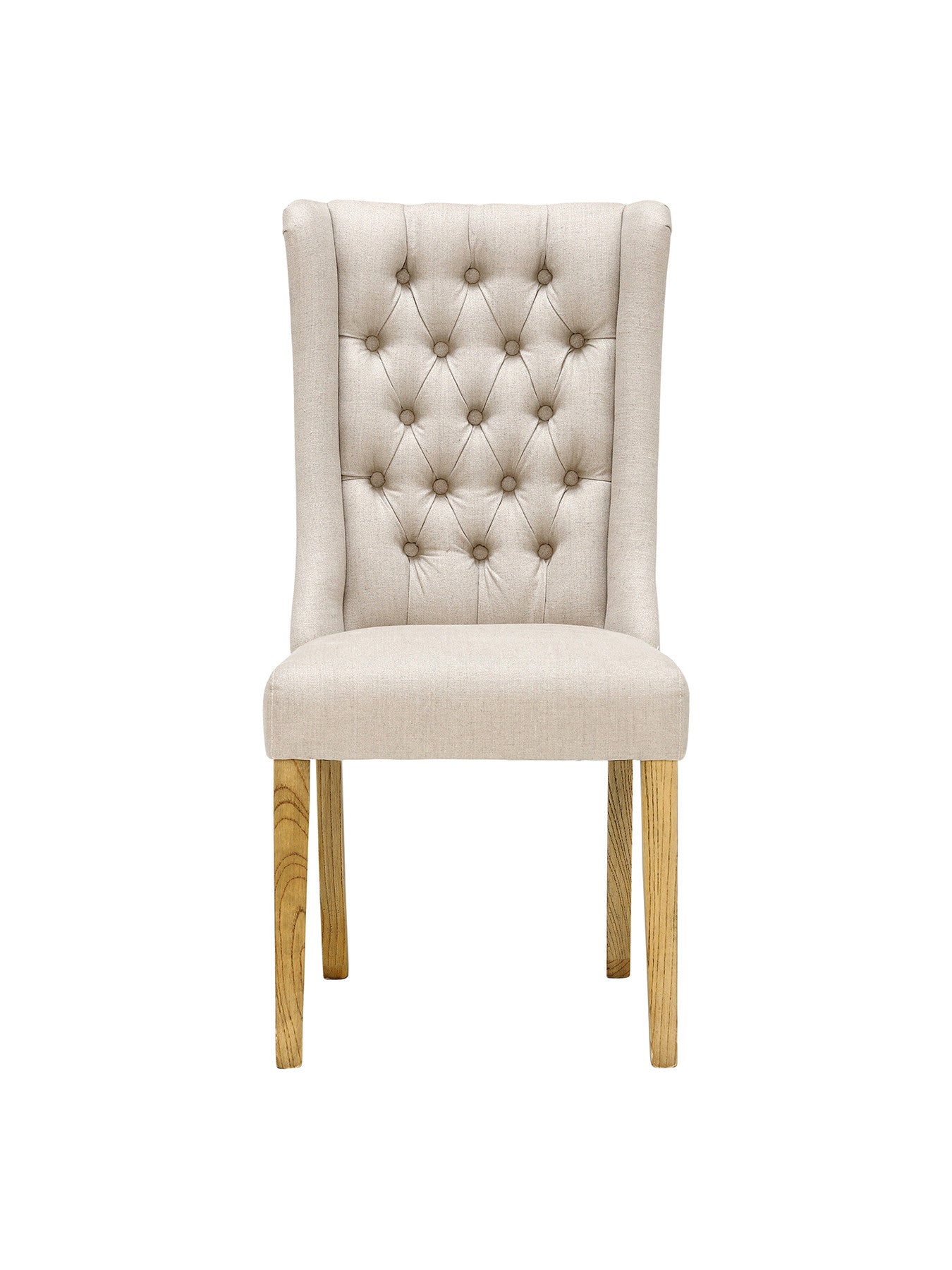Kipling Fabric Dining Chair, Cream and Oak
