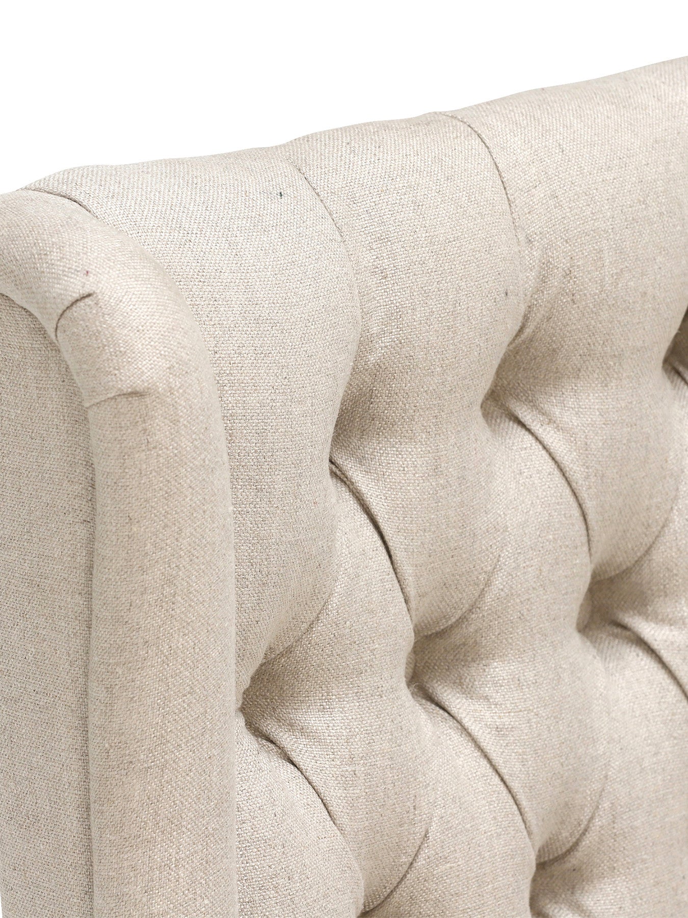 Kipling Fabric Dining Chair, Cream and Oak