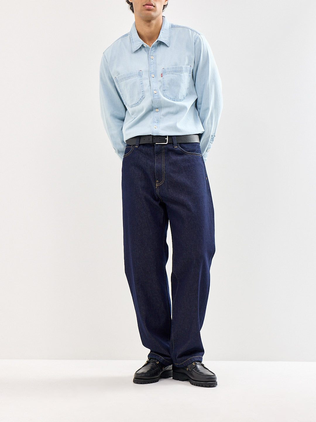 Mariposa Worker Denim Overshirt Blue