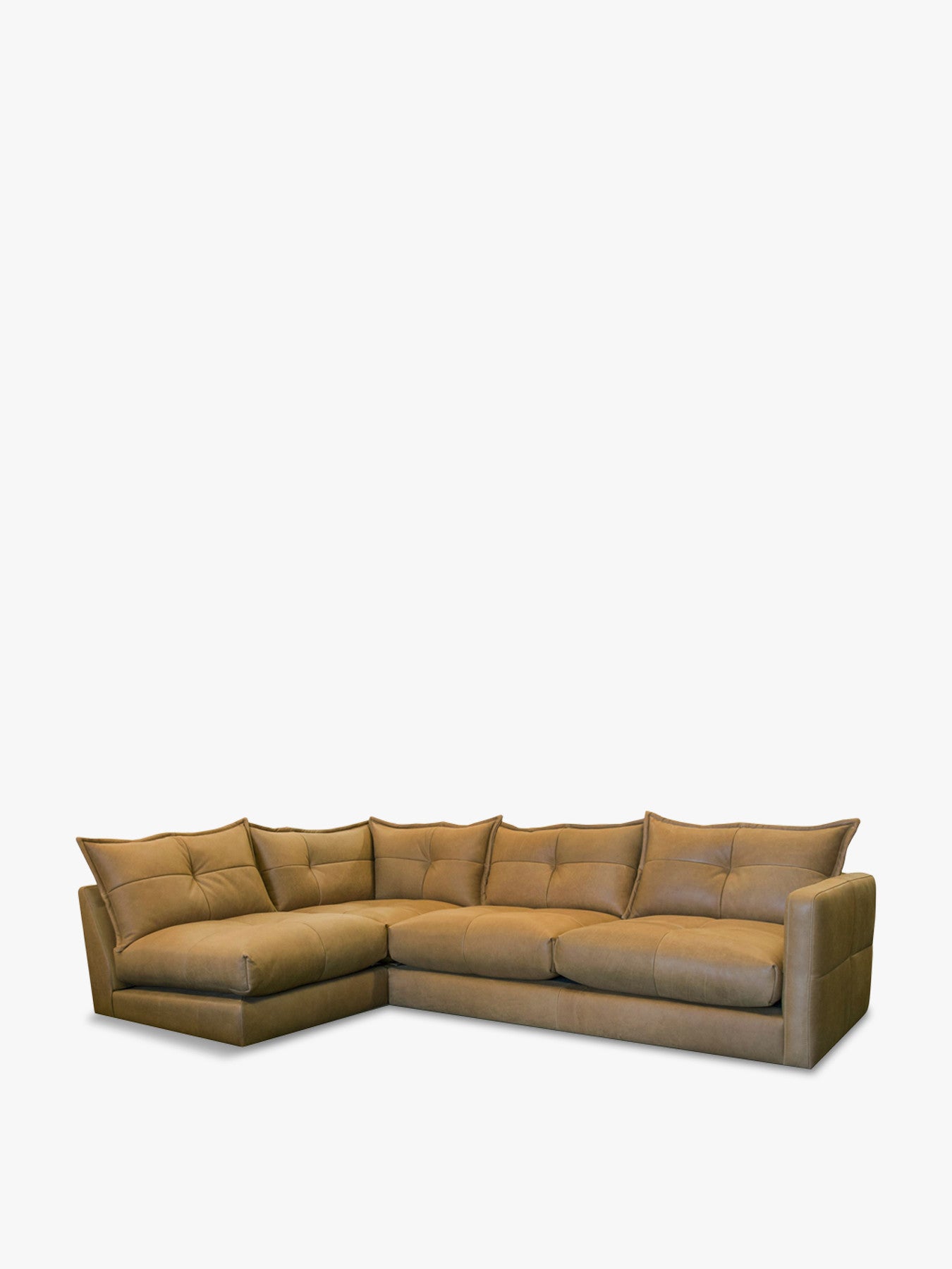 Tod Modular 3 Corner Sofa Open End Stool in Soul Camel