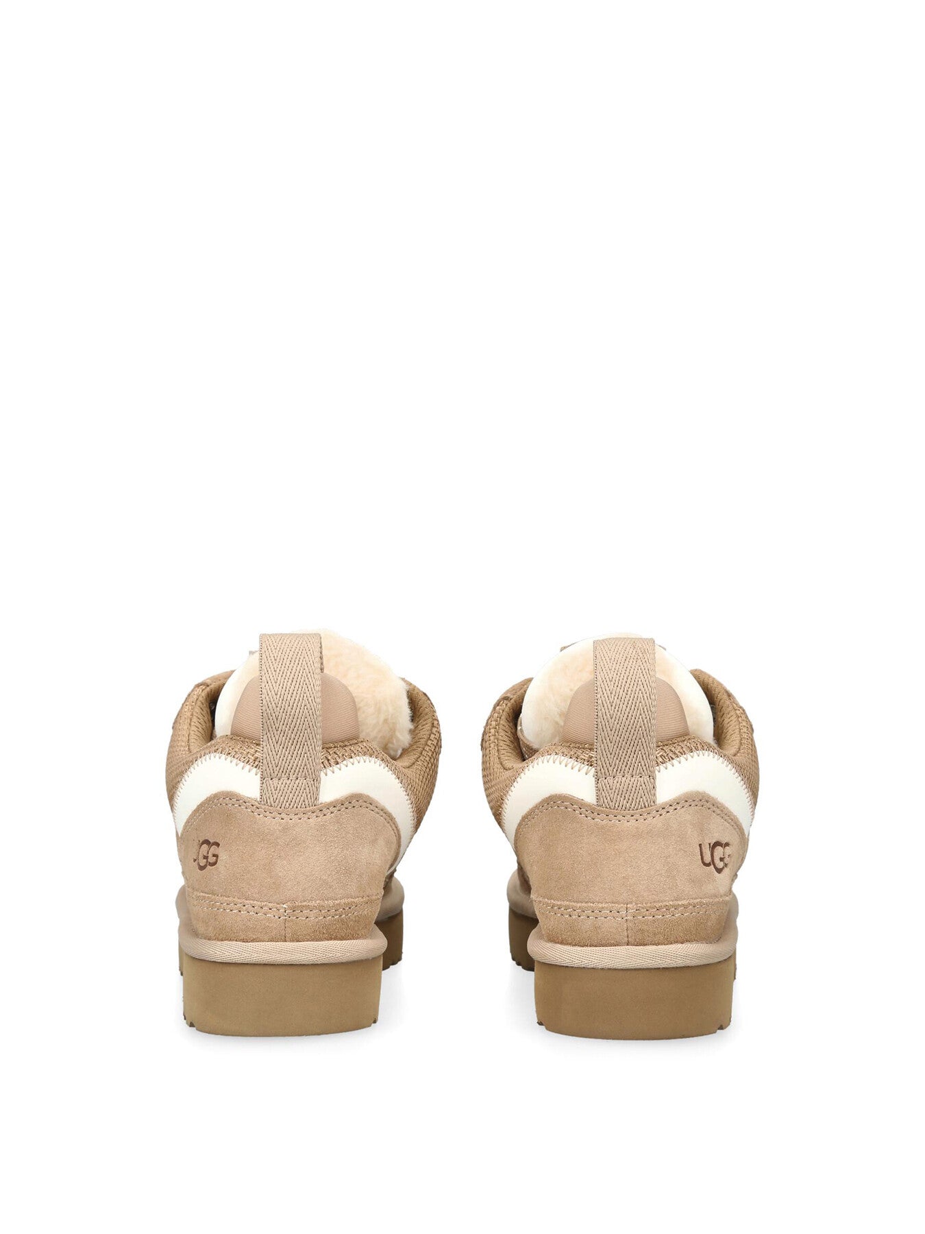 Womens Lowmel Suede Lace Up Trainers Sand