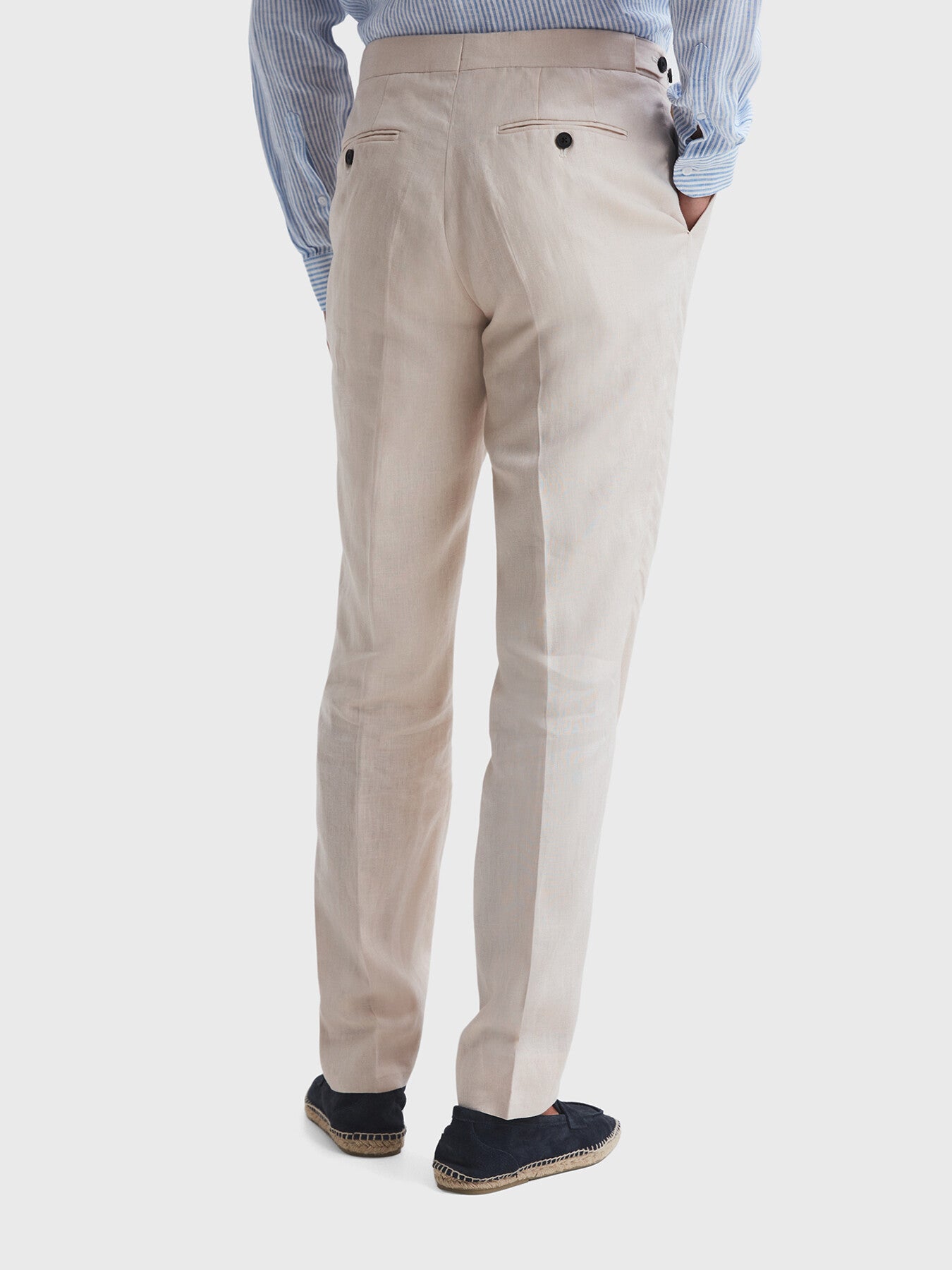 Kin Slim Fit Linen Trousers