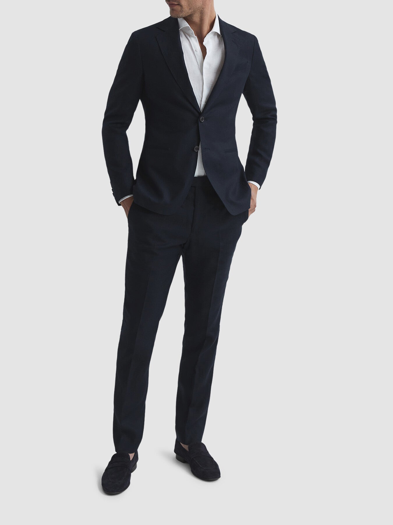 Kin Slim Fit Linen Trousers