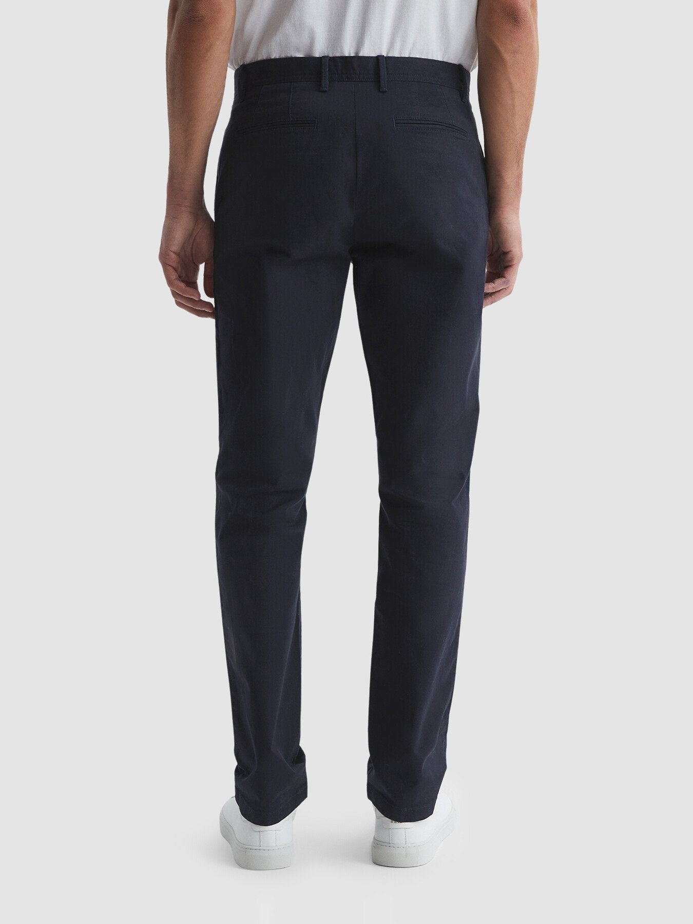 Pitch Slim Fit Washed Cotton Blend Chinos