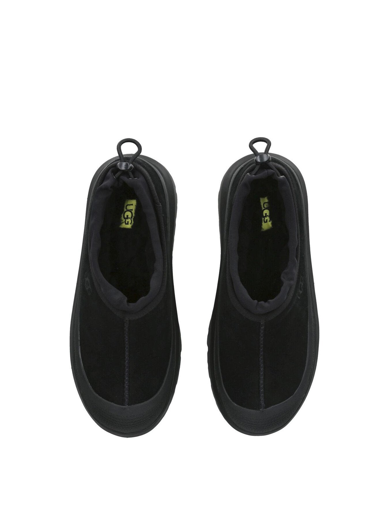 Mens Tasman Weather Suede Mules Black