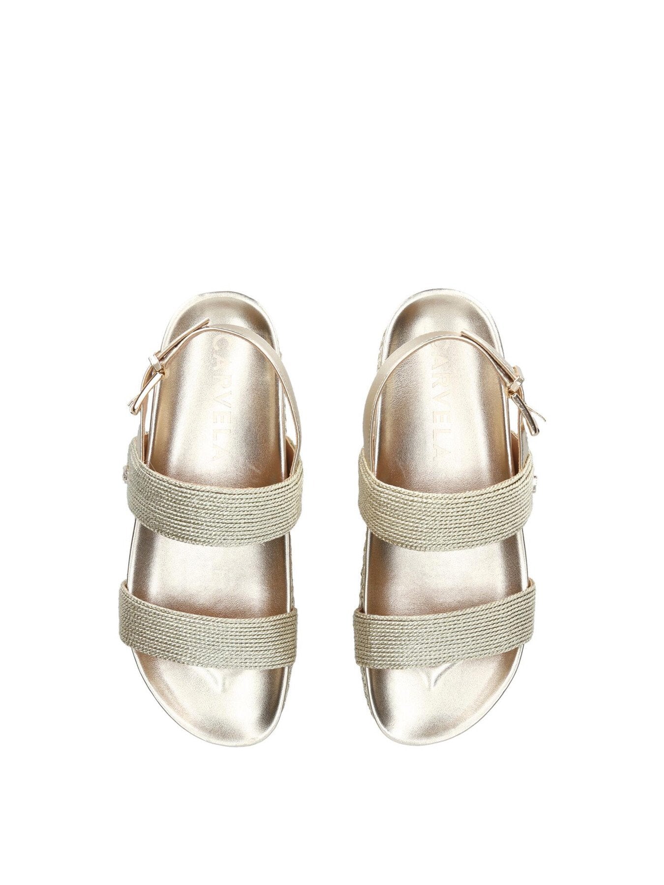 Gala Flatform Sandals Gold