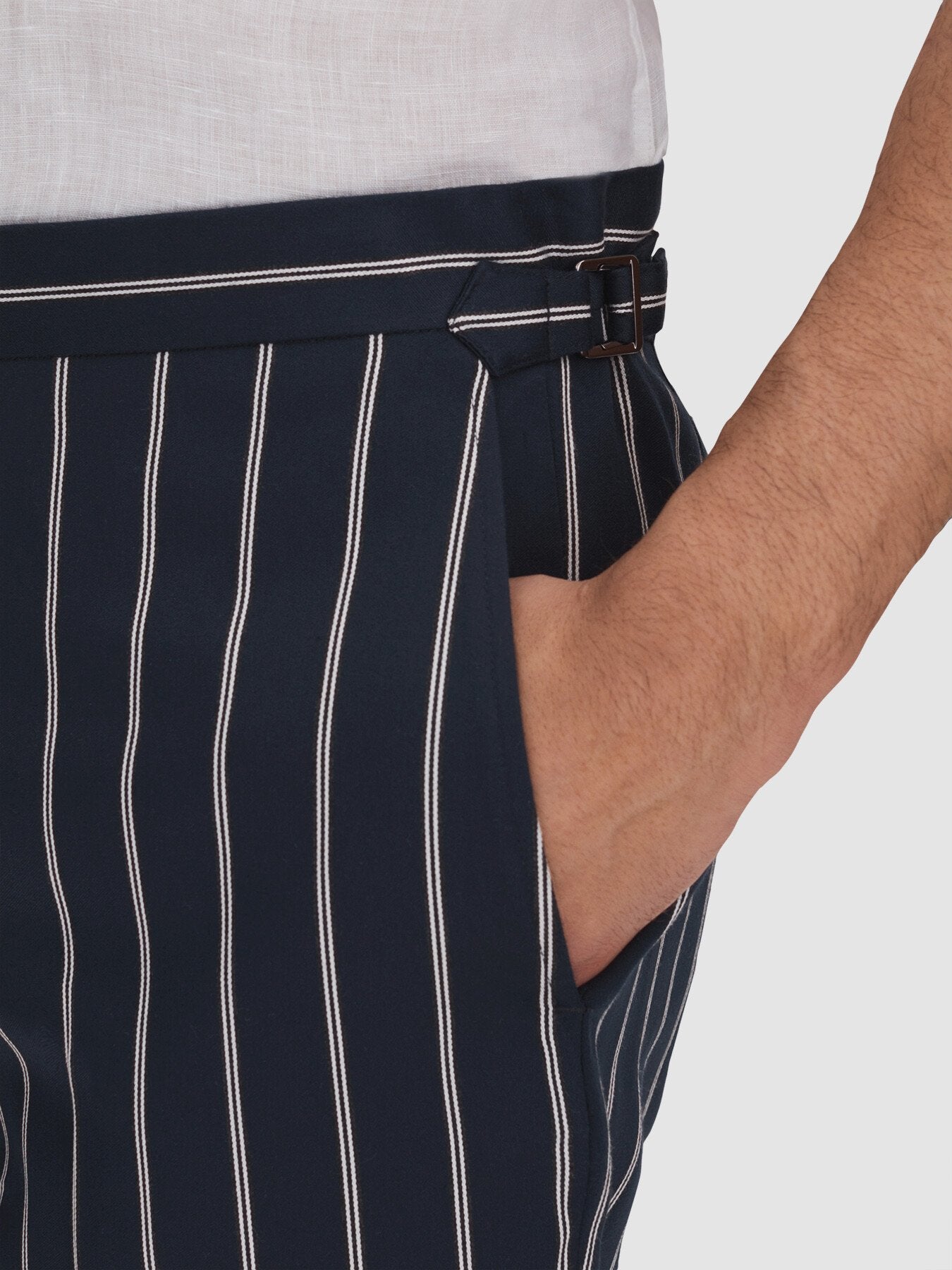 Lake Striped Side Adjuster Shorts