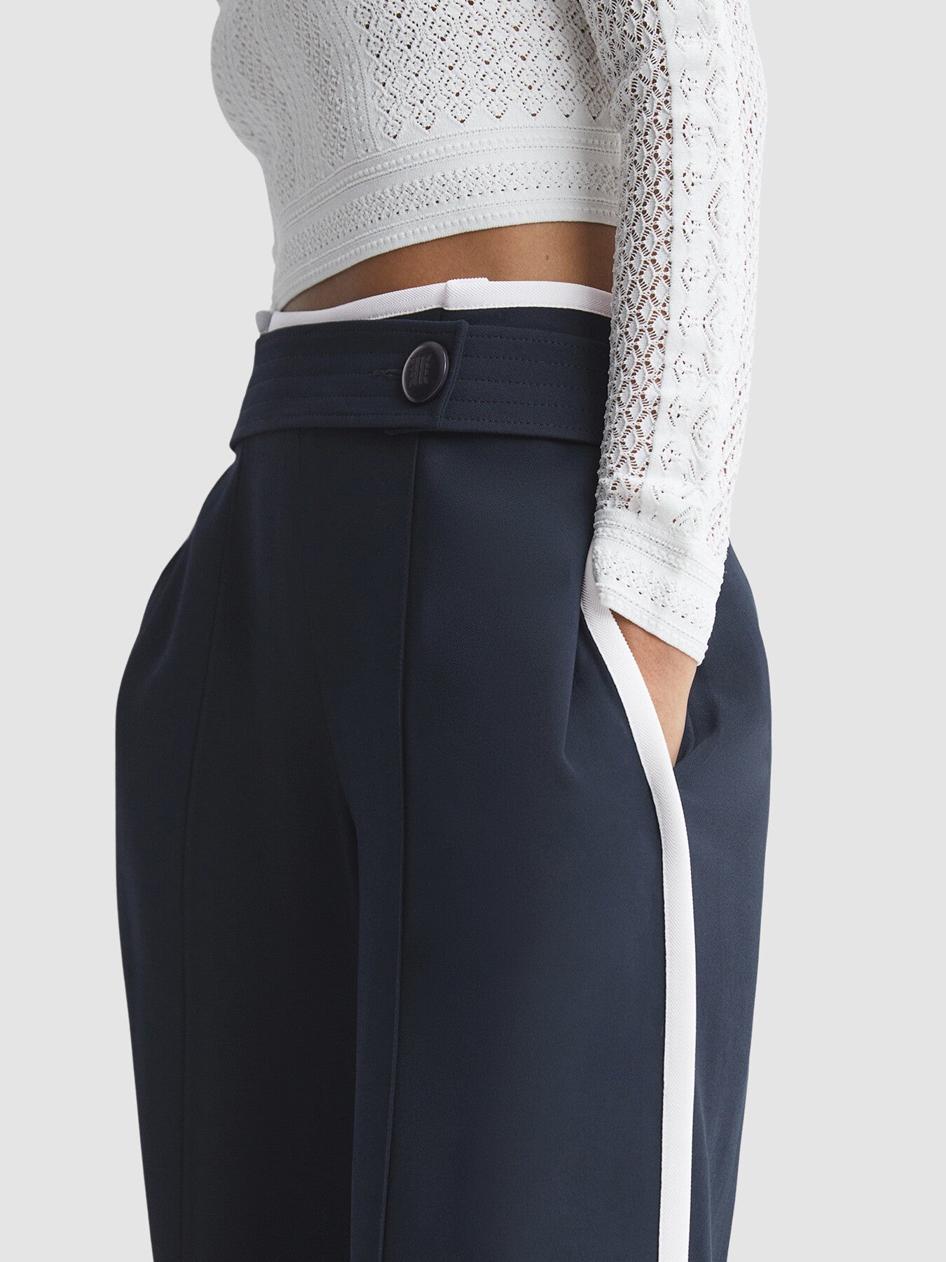 Lina High Rise Wide Leg Trousers