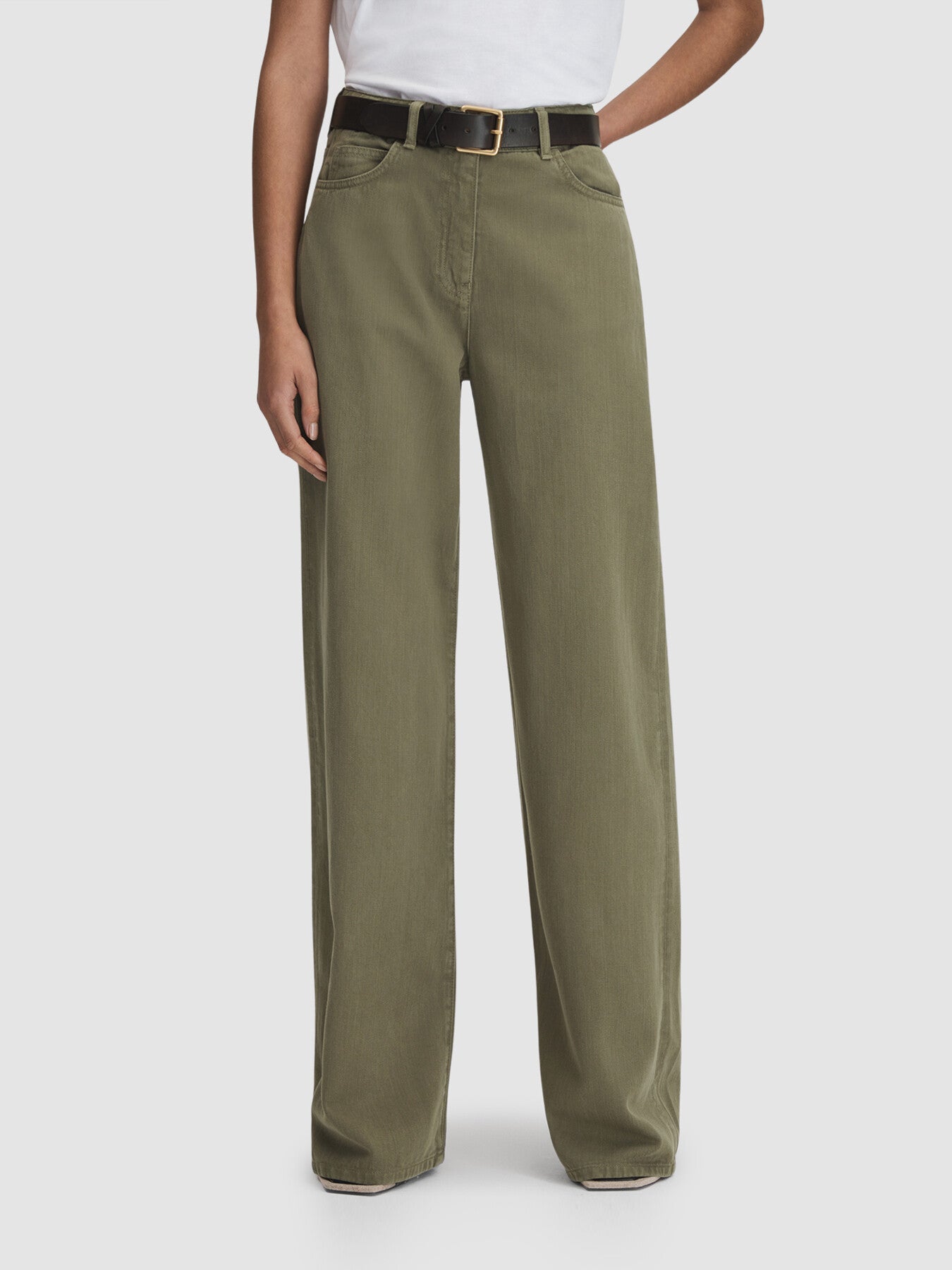 Colorado Garment Dyed Wide Leg Trousers
