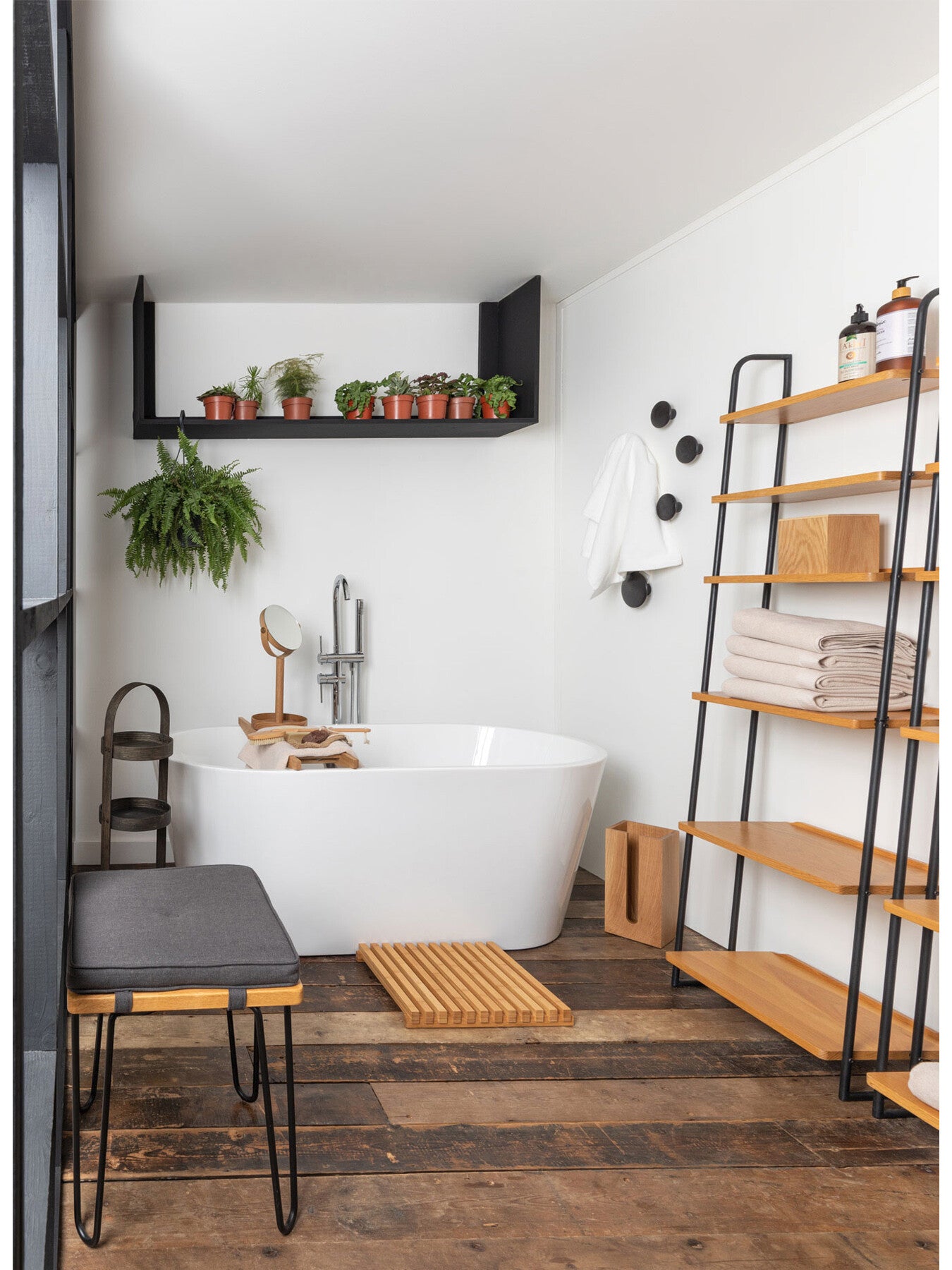 Brunel Lean To Wide Shelves Oak