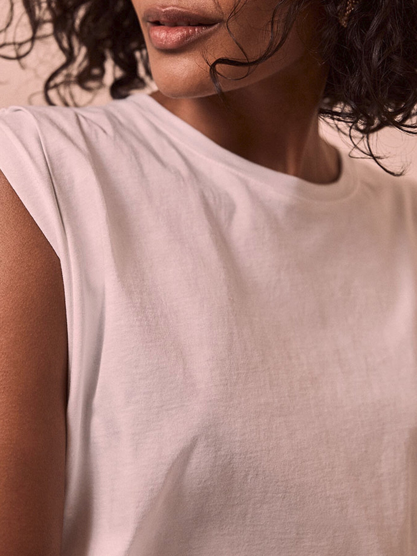 Cotton Extended Shoulder T-Shirt