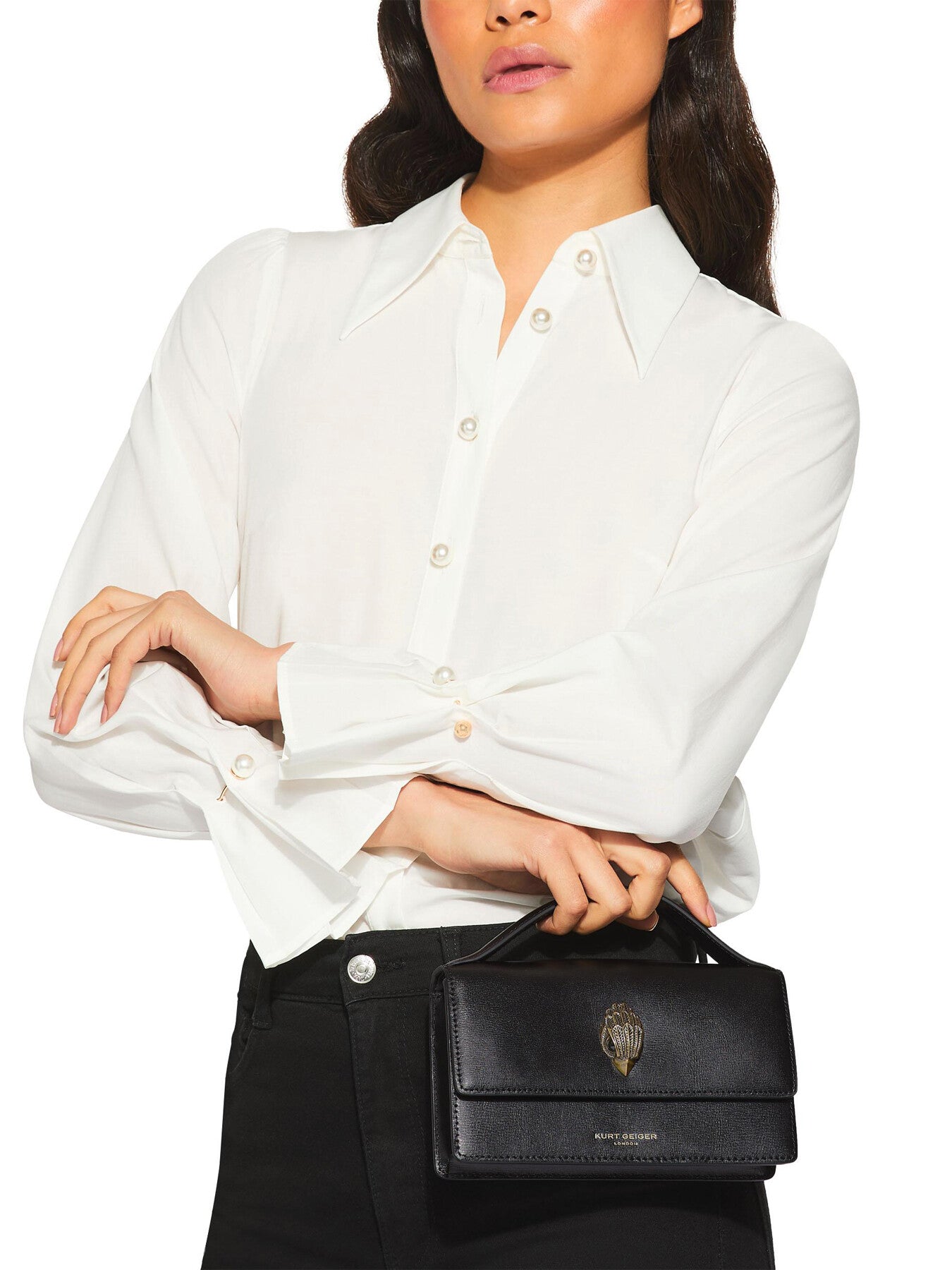 SMALL BOND TOP HANDLE BAG