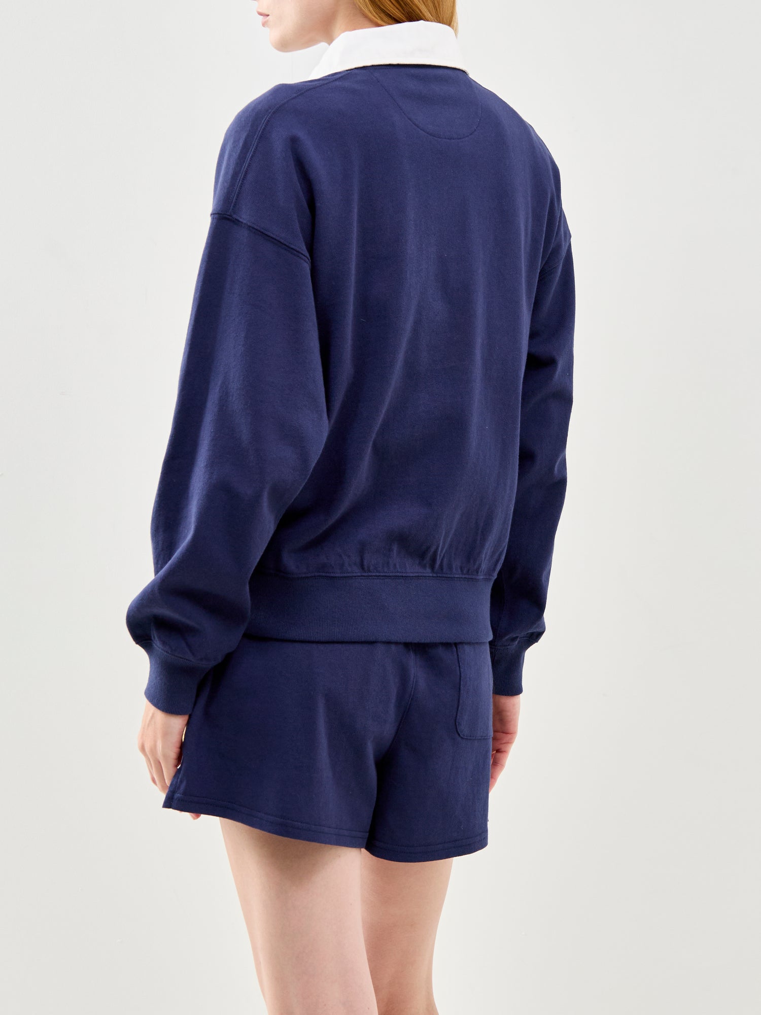 Wimbledon Rugby Collared Top Navy