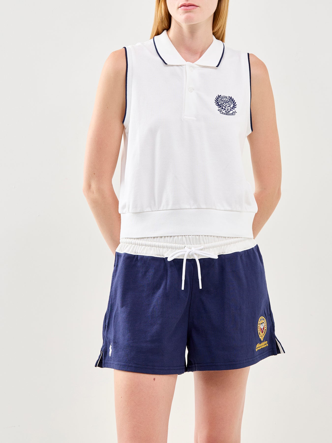 Wimbledon Polo Vest White