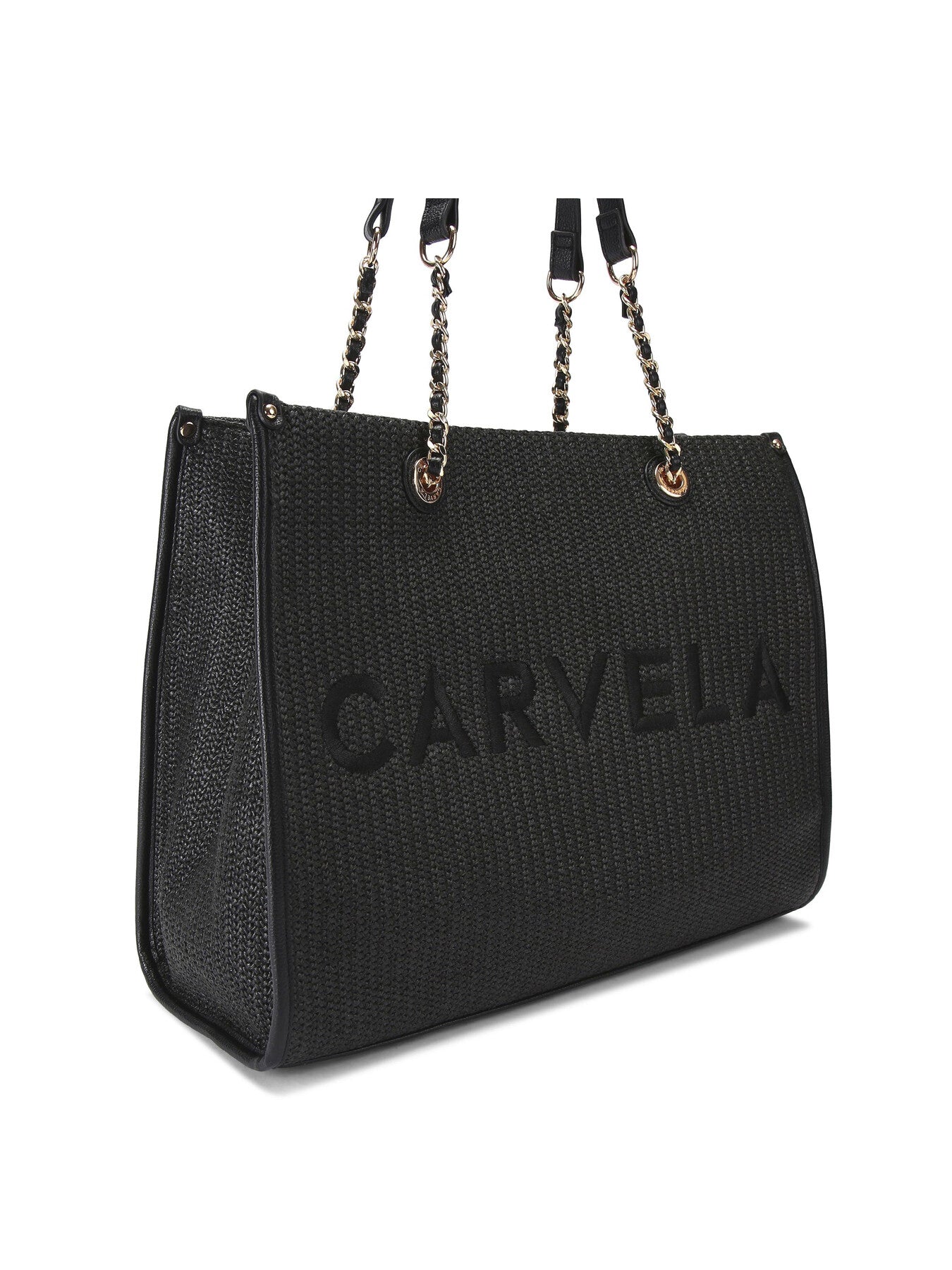 Raffia Chain Tote Bag