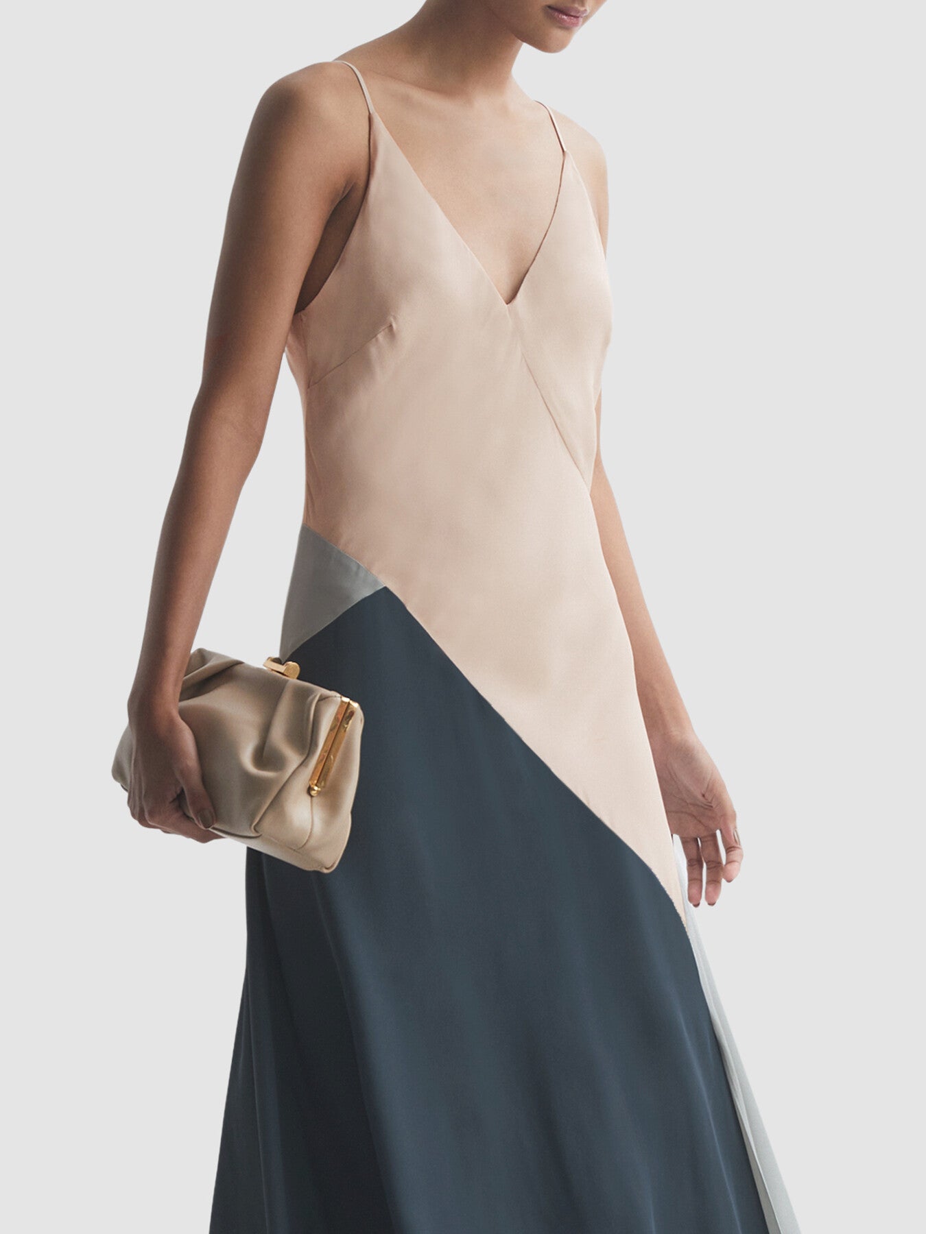 Hudson Fitted Asymmetric Midi Dress