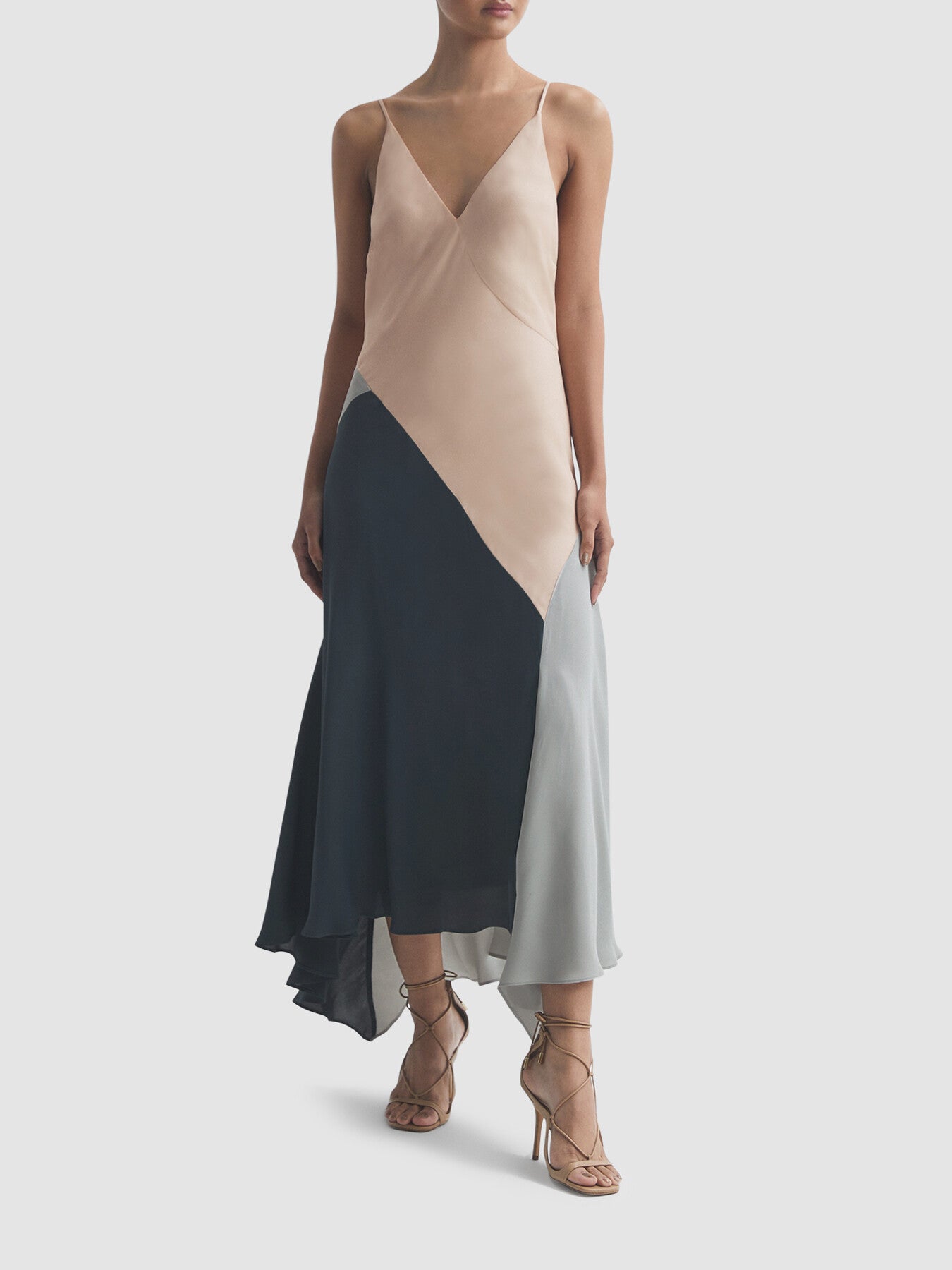 Hudson Fitted Asymmetric Midi Dress
