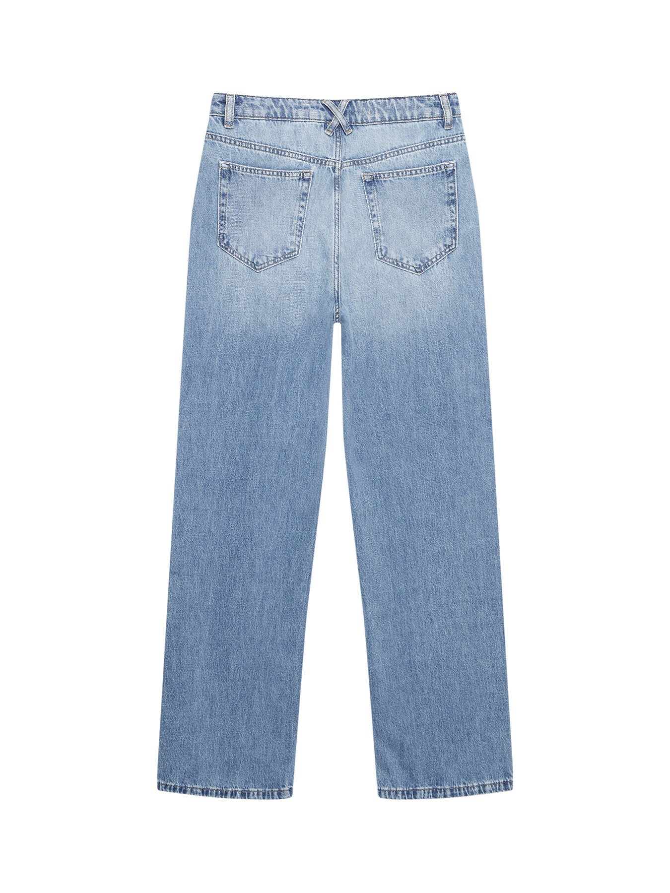 Mid Indigo Soft Wide Jeans