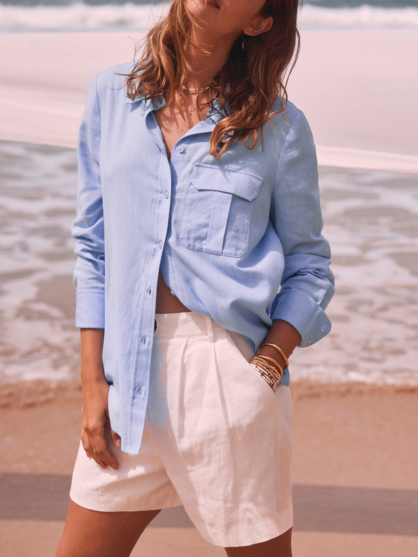 Chambray Oversized Shirt