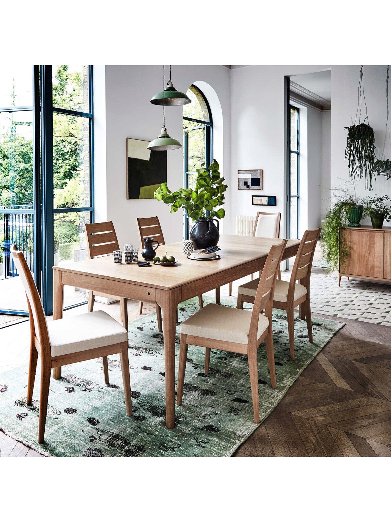 Romana Medium Extending Wood Dining Table