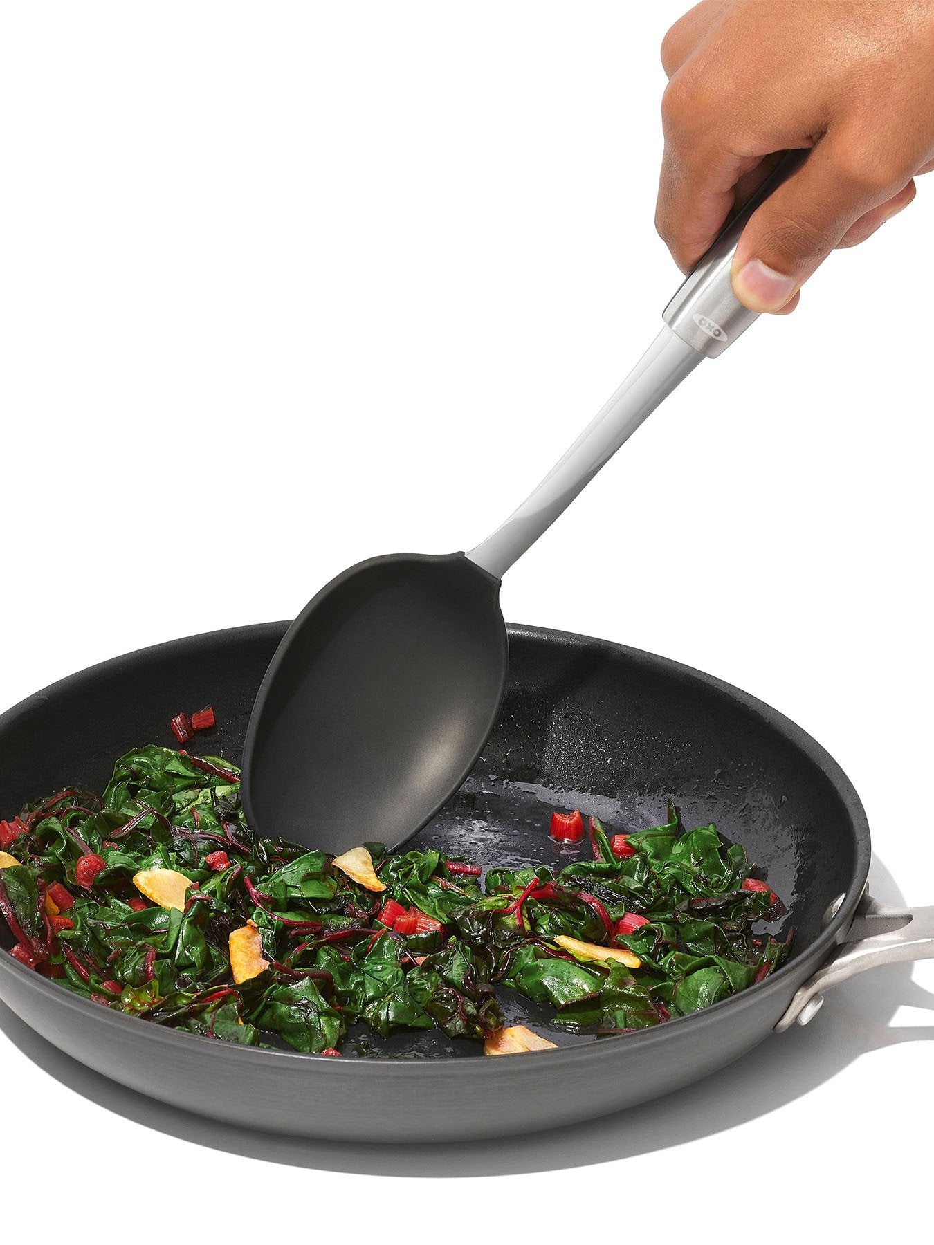 Steel Silicone Cooking Spoon