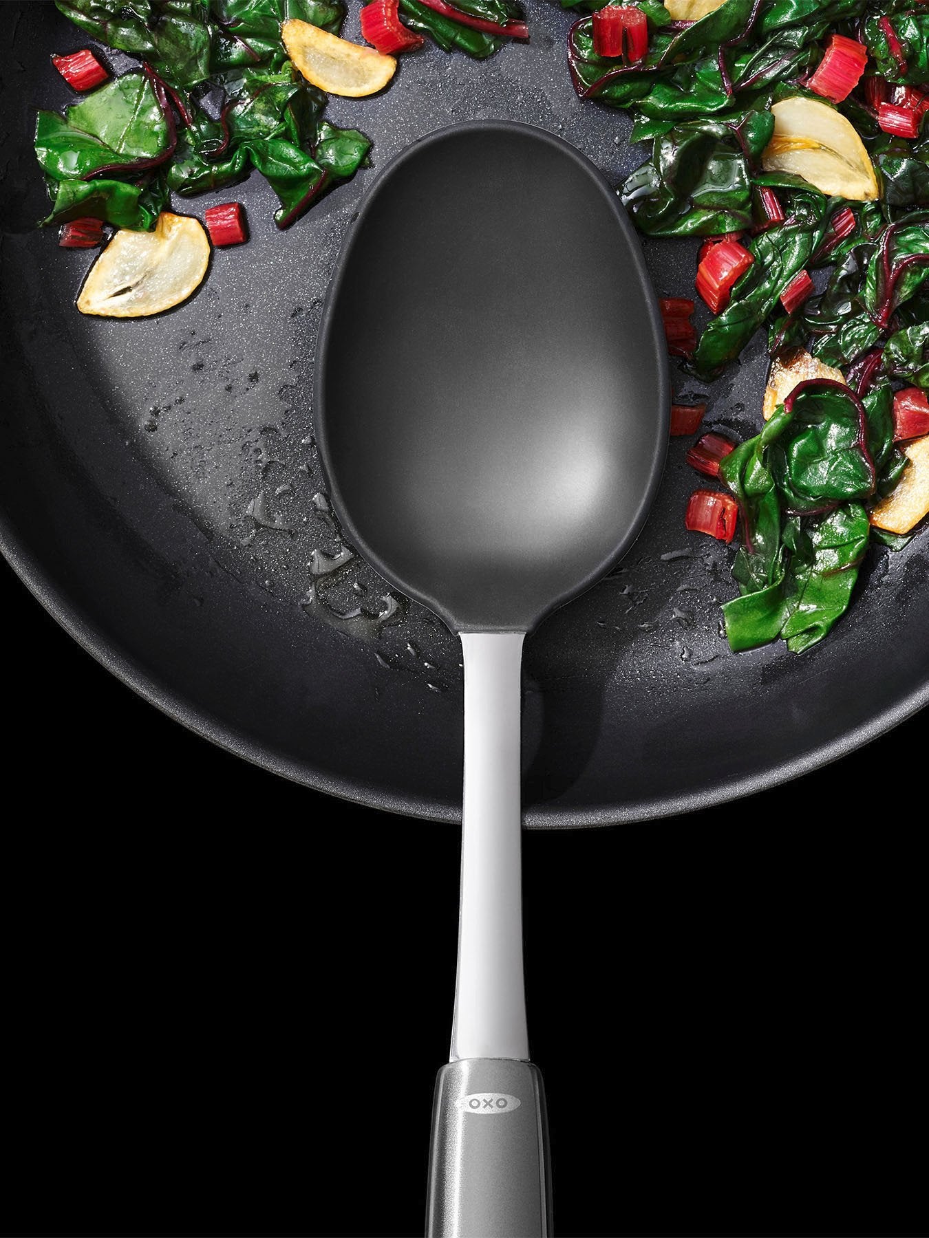 Steel Silicone Cooking Spoon