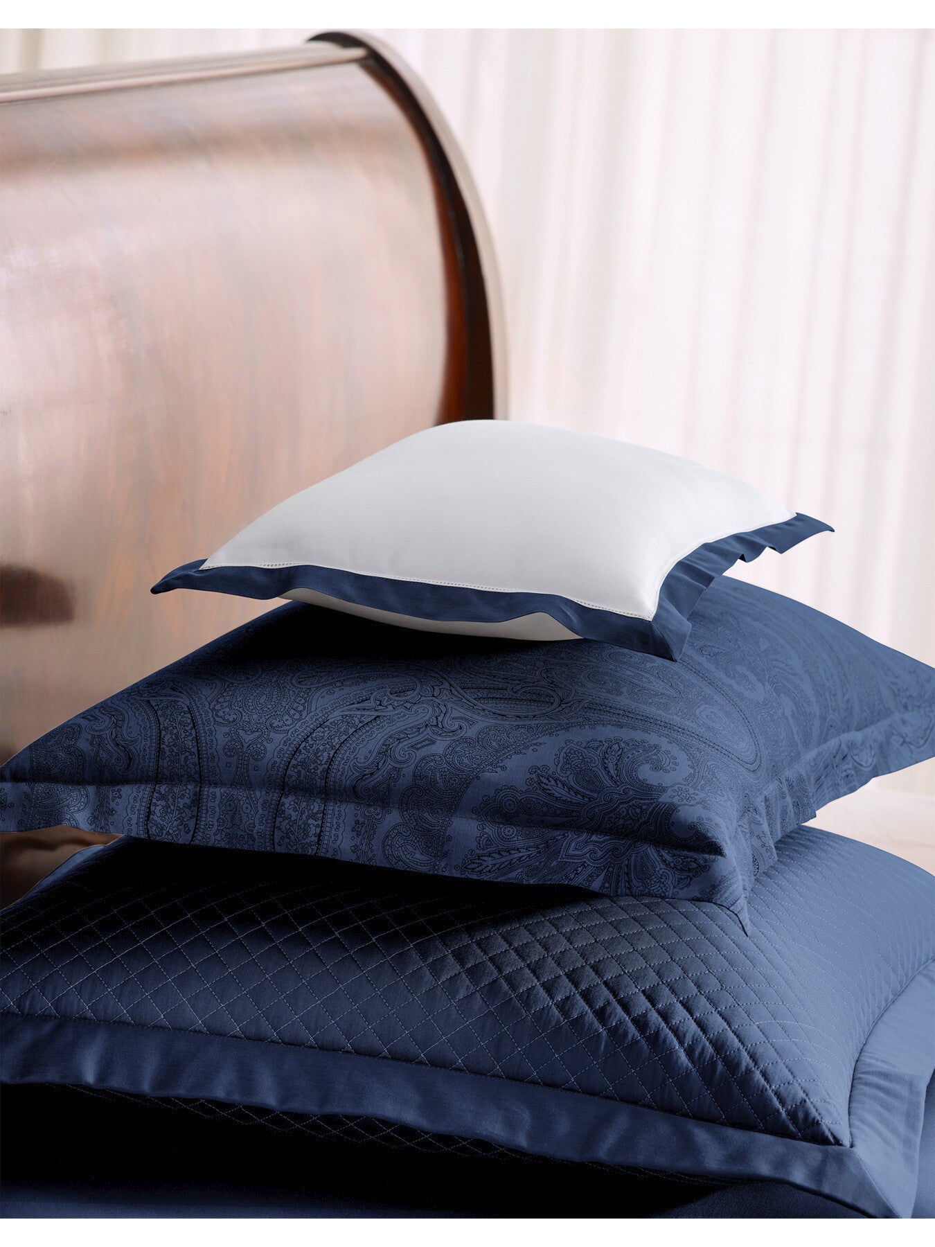 Doncaster Oxford Pillowcase Navy