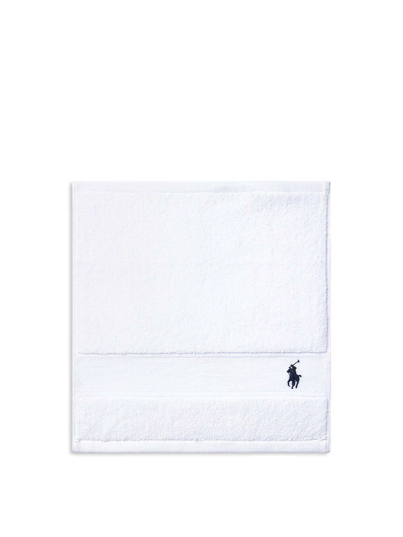 Polo Player Face Cloth White