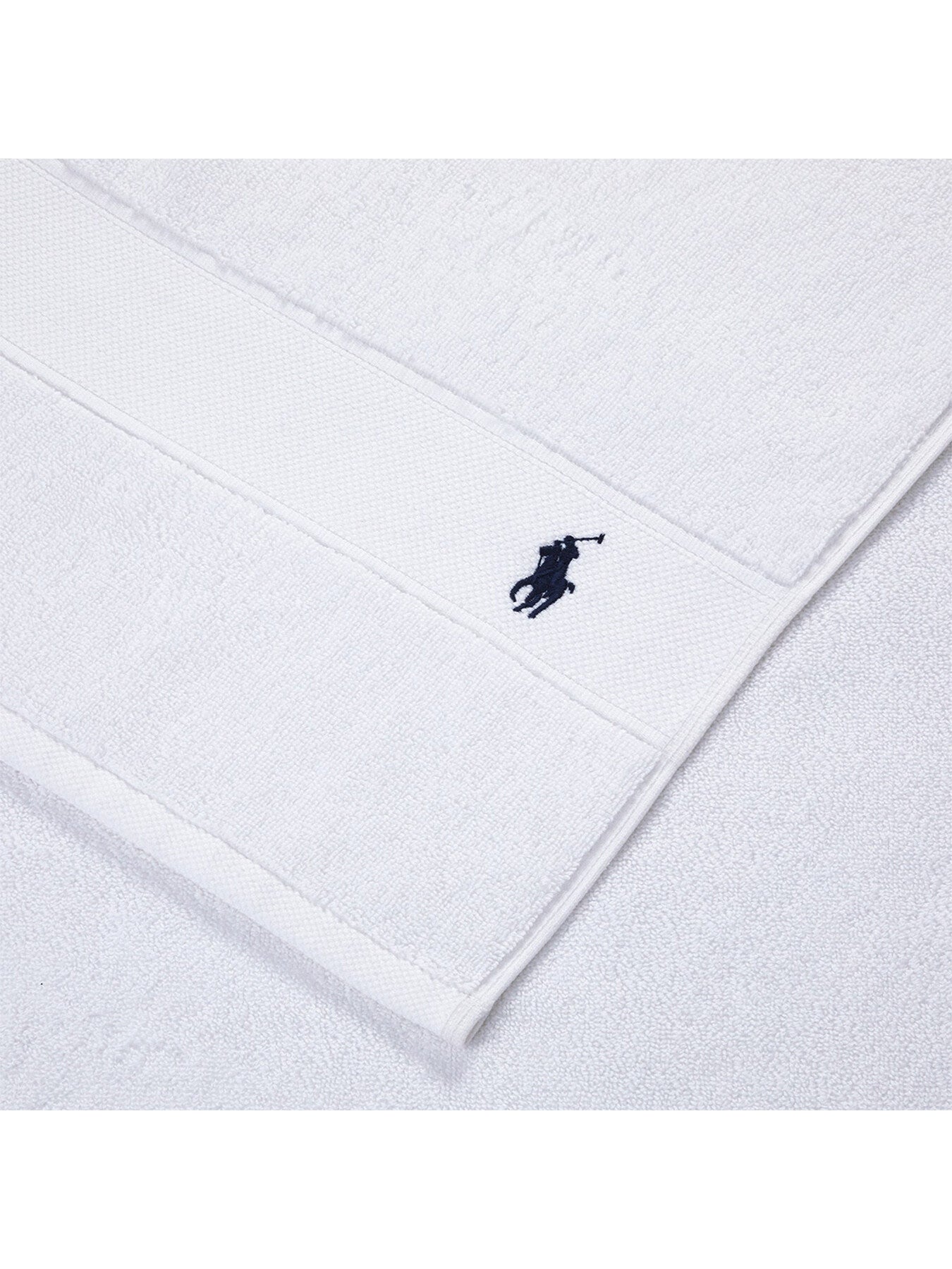 Polo Player Face Cloth White