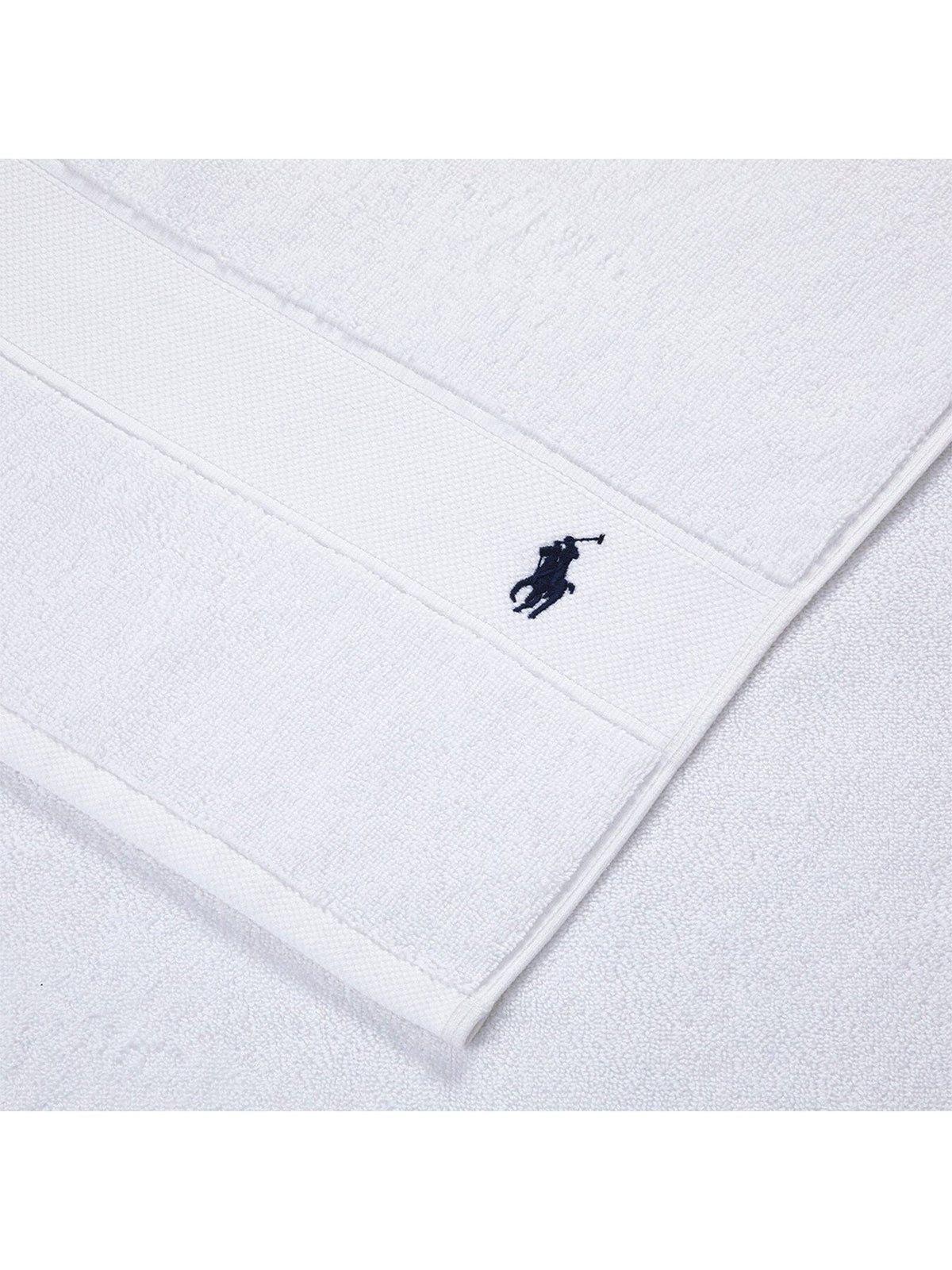 Polo Player Bath Towel White