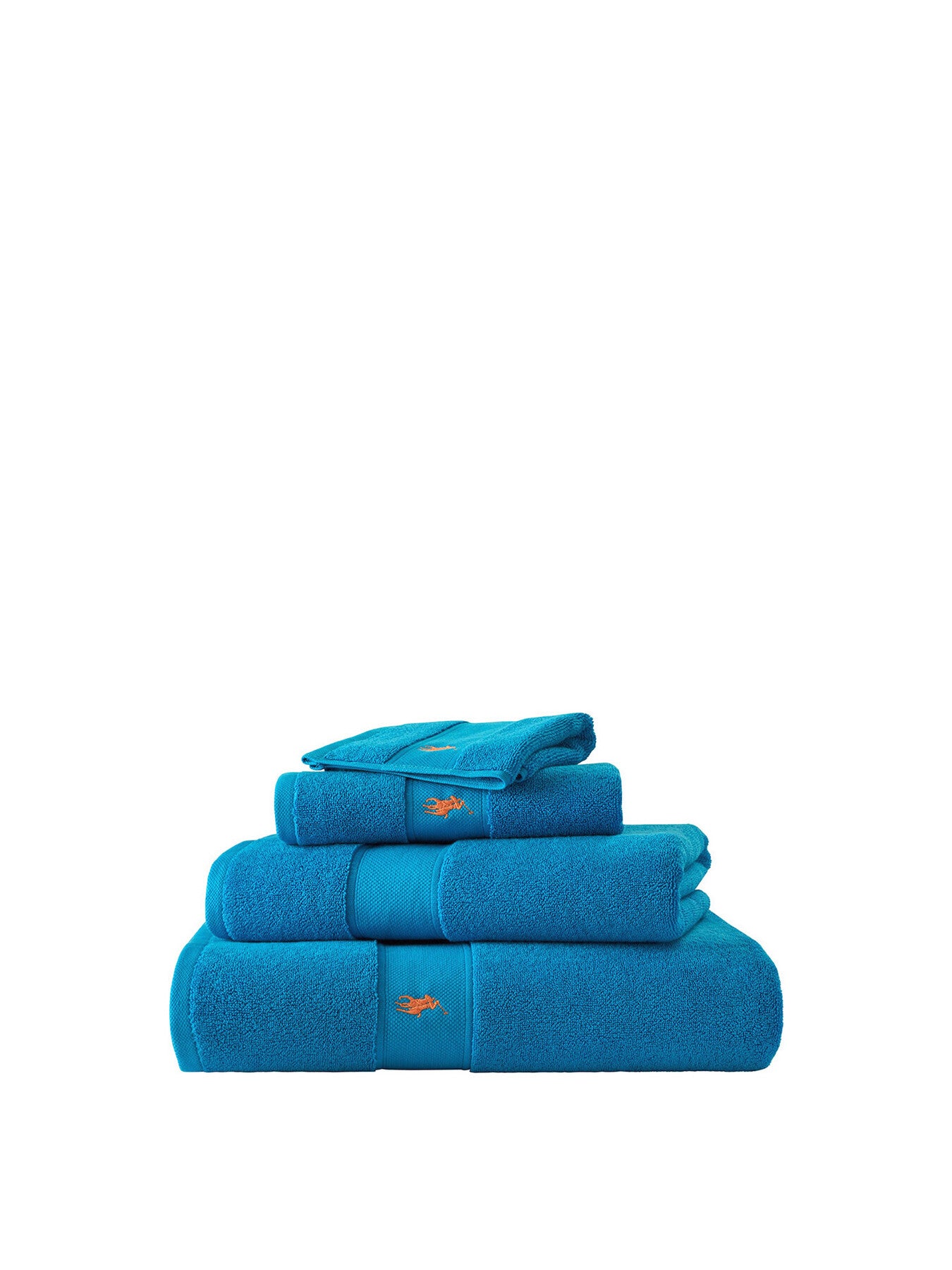 Polo Player Face Cloth Cove Blue
