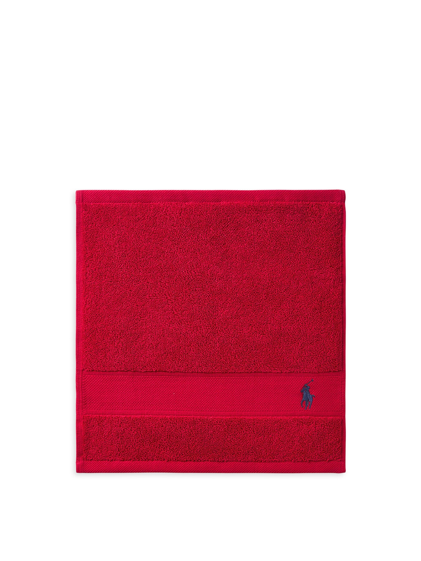 Polo Player Face Cloth Red