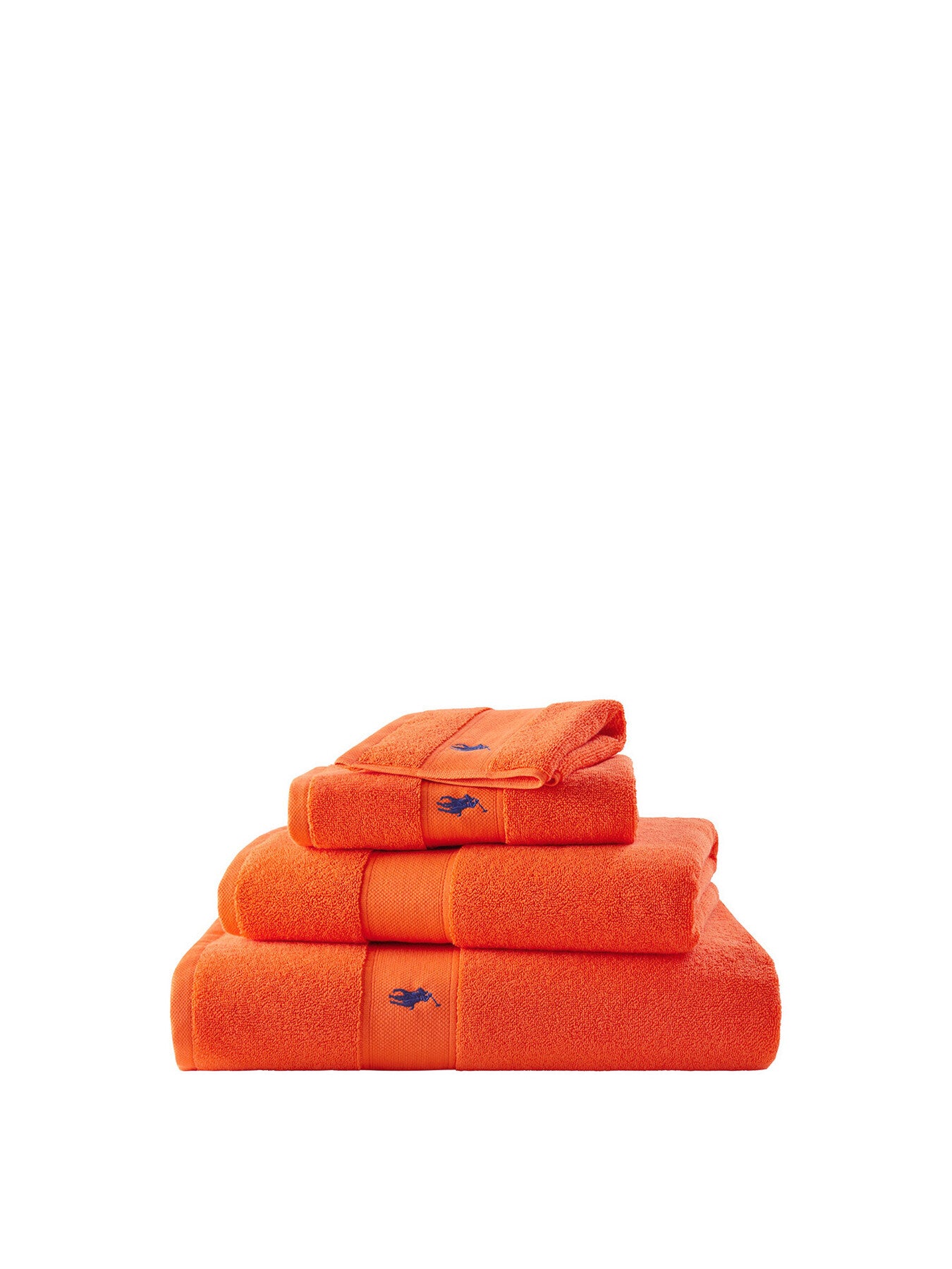 Polo Player Guest Towel Orange