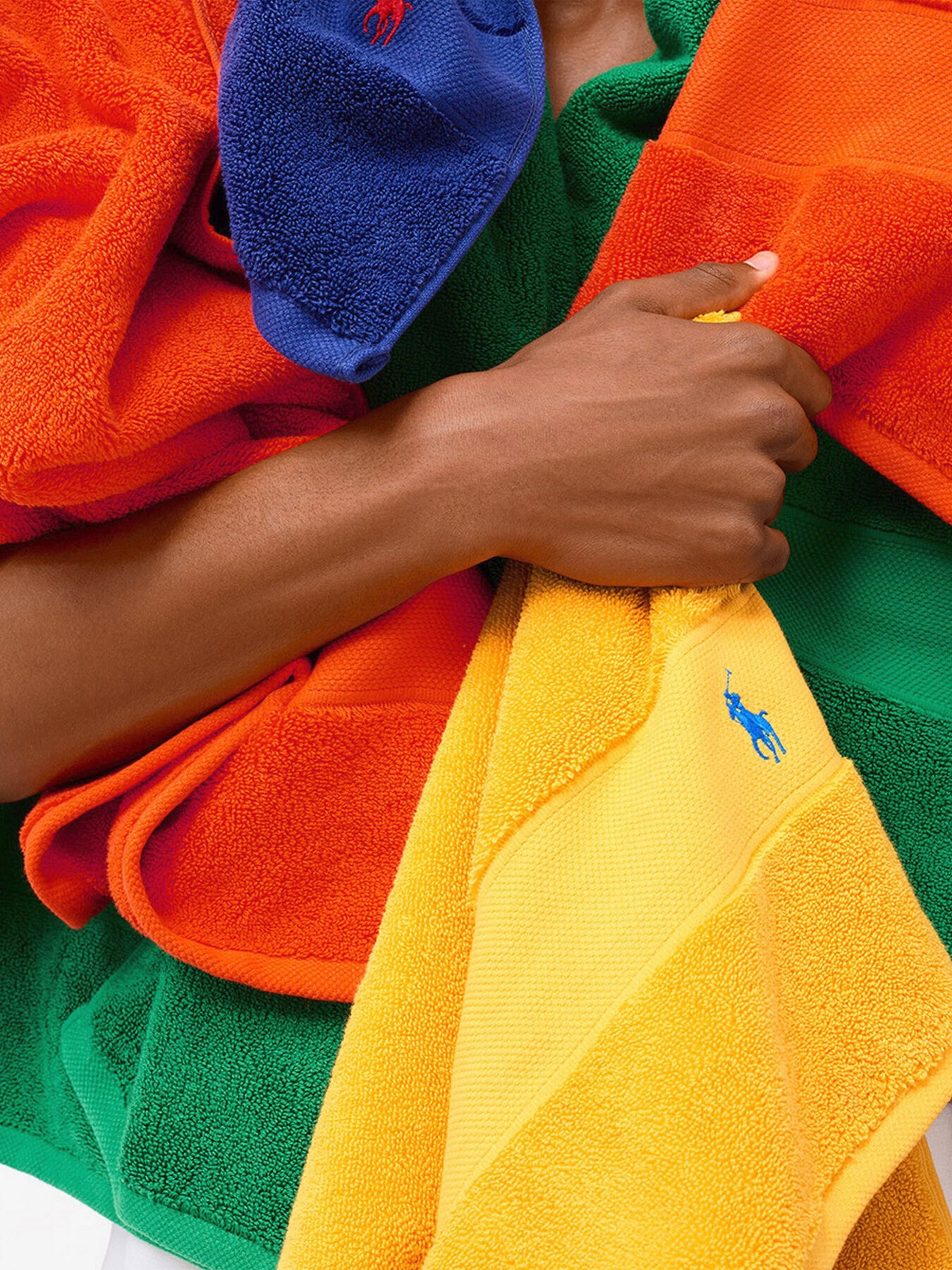 Polo Player Guest Towel Orange