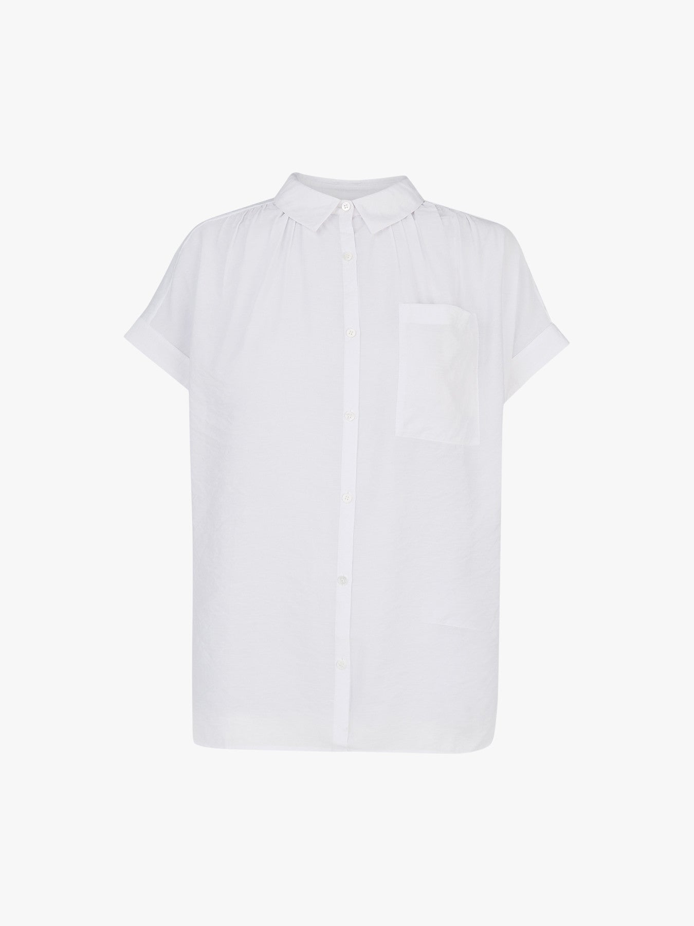 Nicola Button Through Shirt White