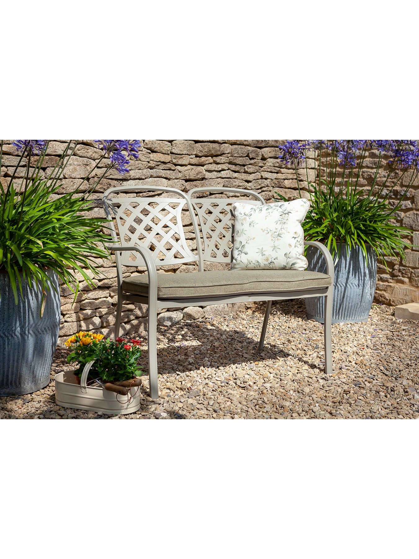 Berkeley High Back Bench with Cushion
