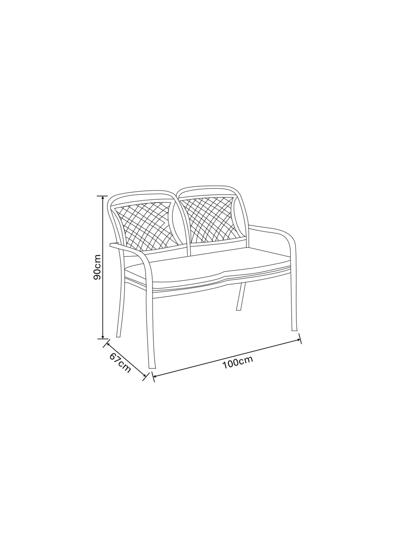 Berkeley High Back Bench with Cushion