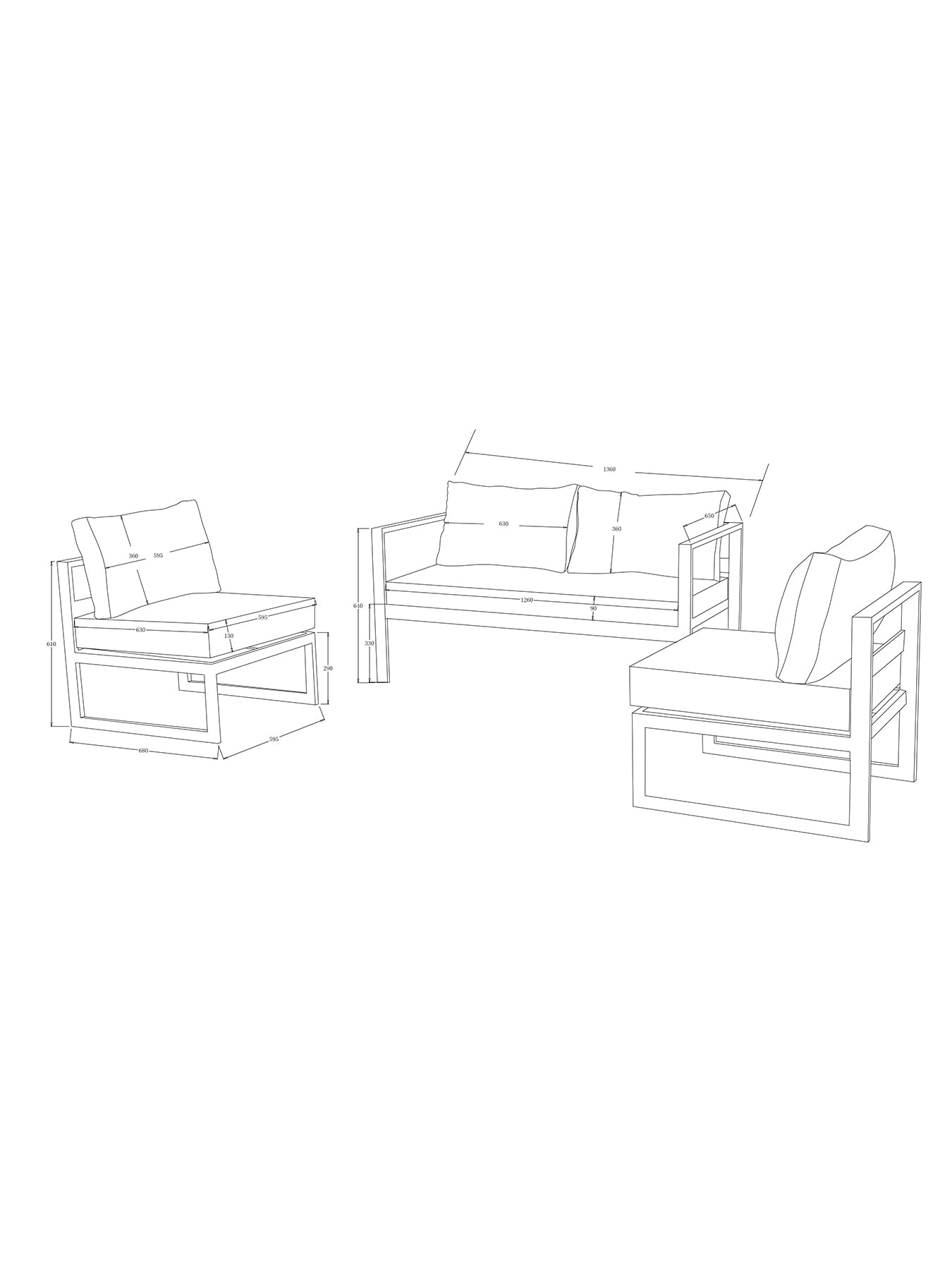 Toca Football Coffee Table Set