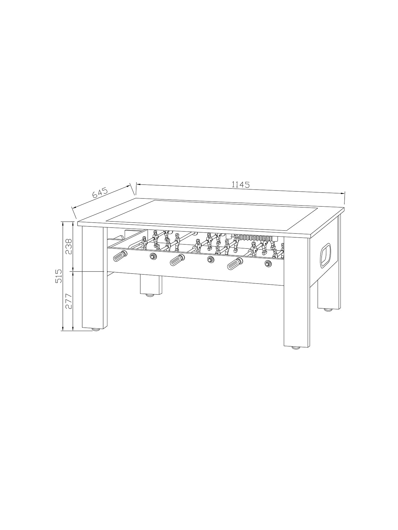 Toca Football Coffee Table Set