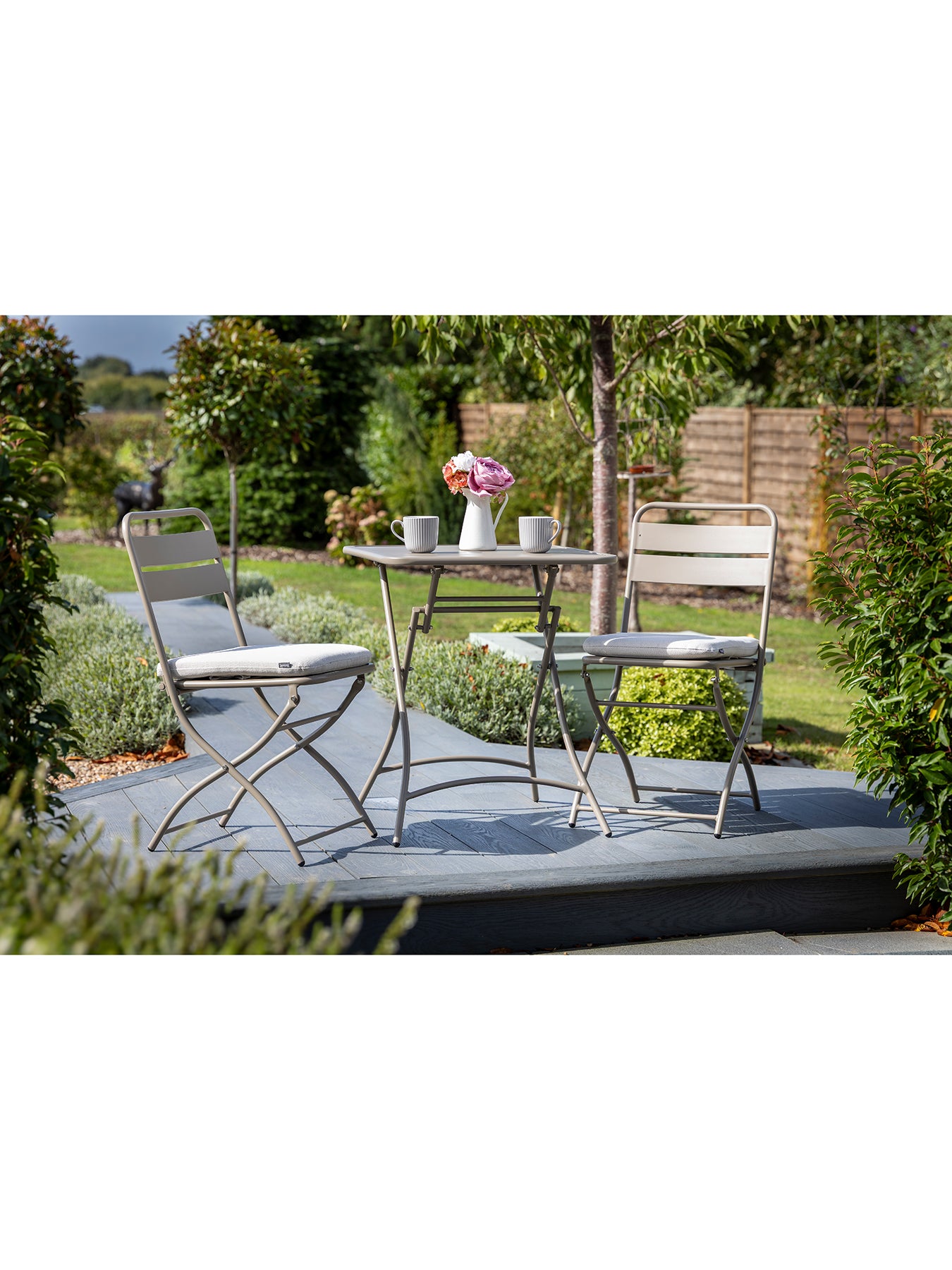Urban Folding Bistro Set Dusty Taupe