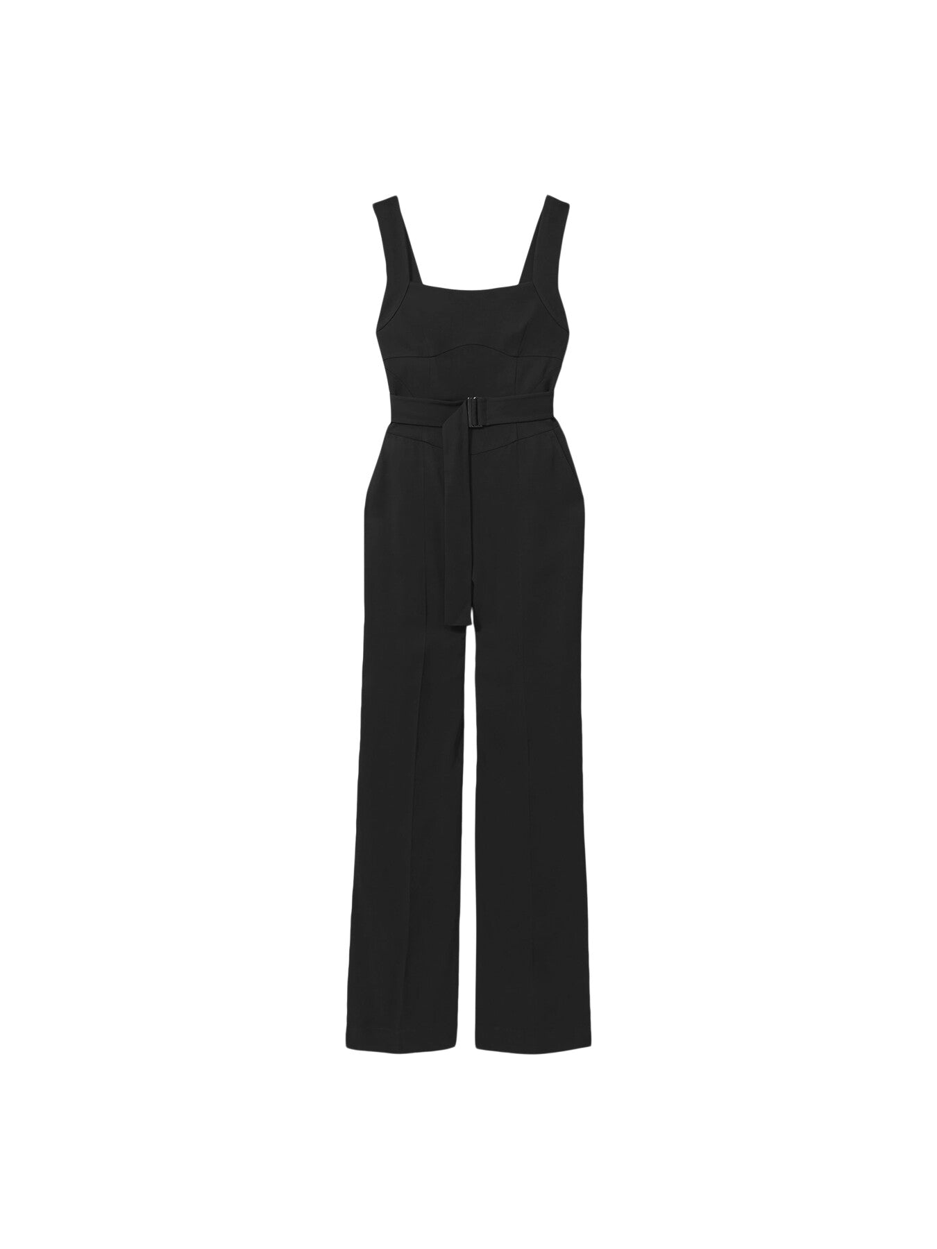 Kim Cross-Back Belted Jumpsuit