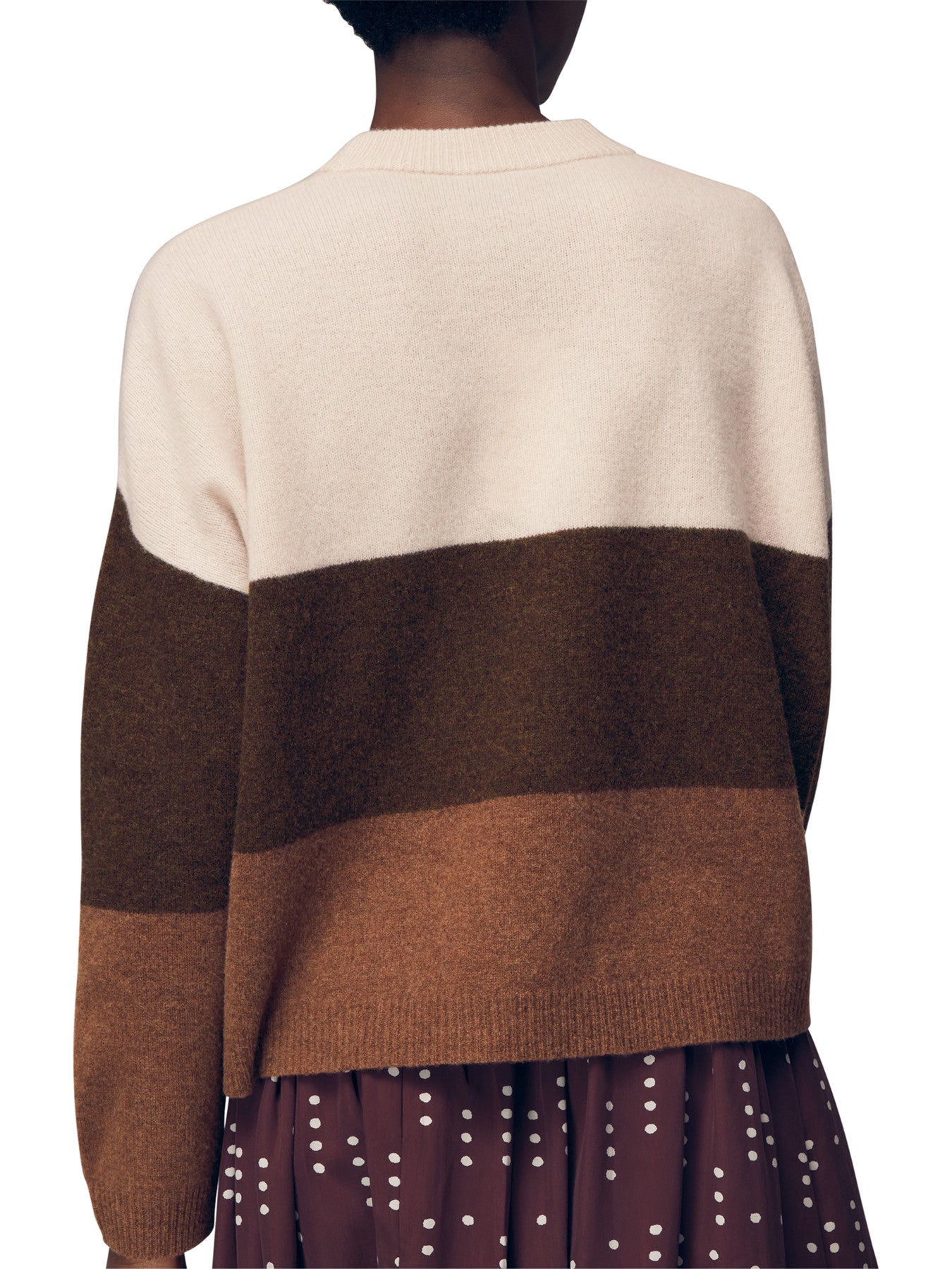 Stripe Knitted Wool Sweater