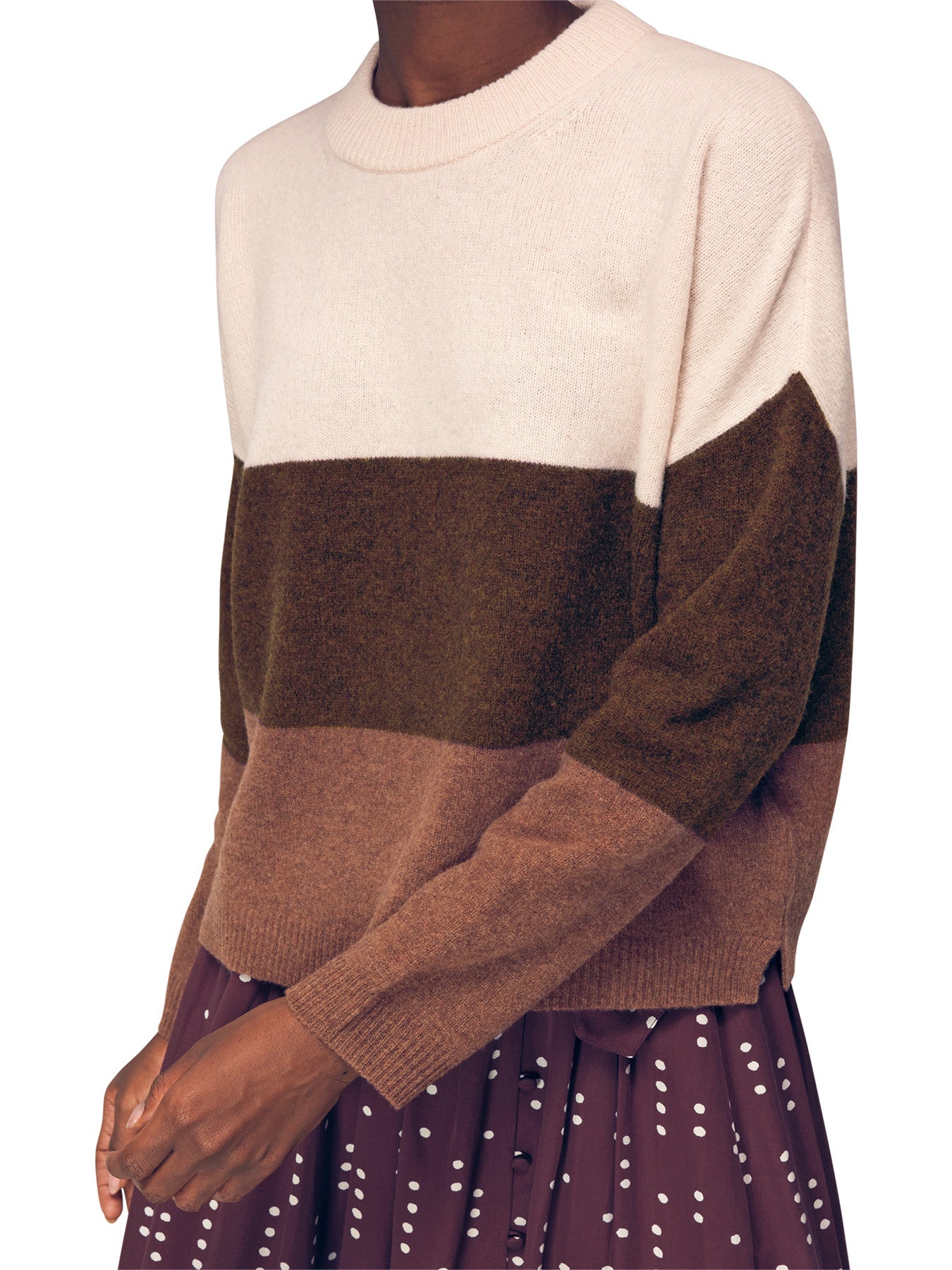 Stripe Knitted Wool Sweater