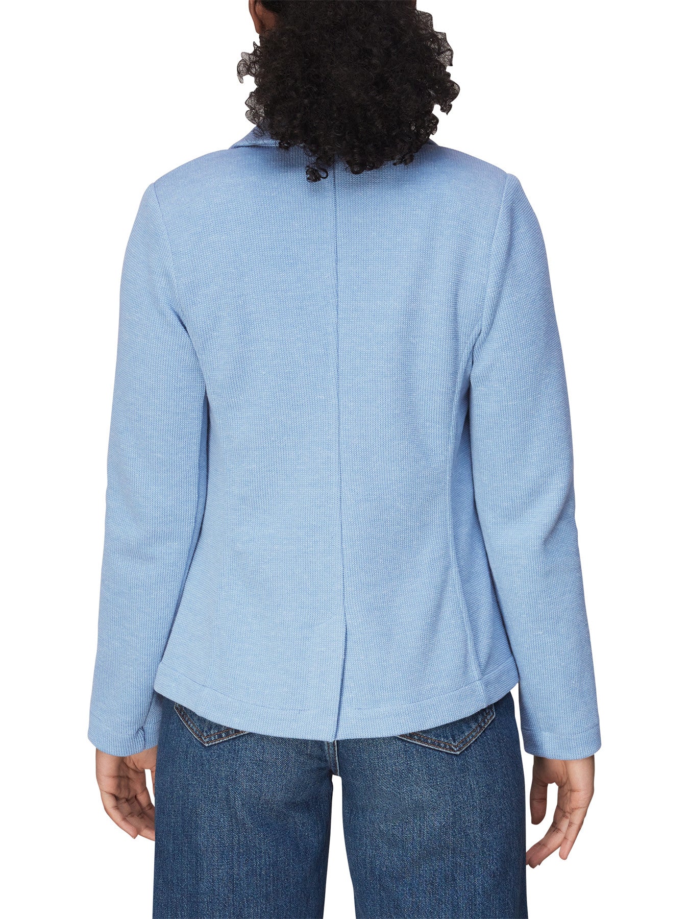 Blue Slim Jersey Jacket