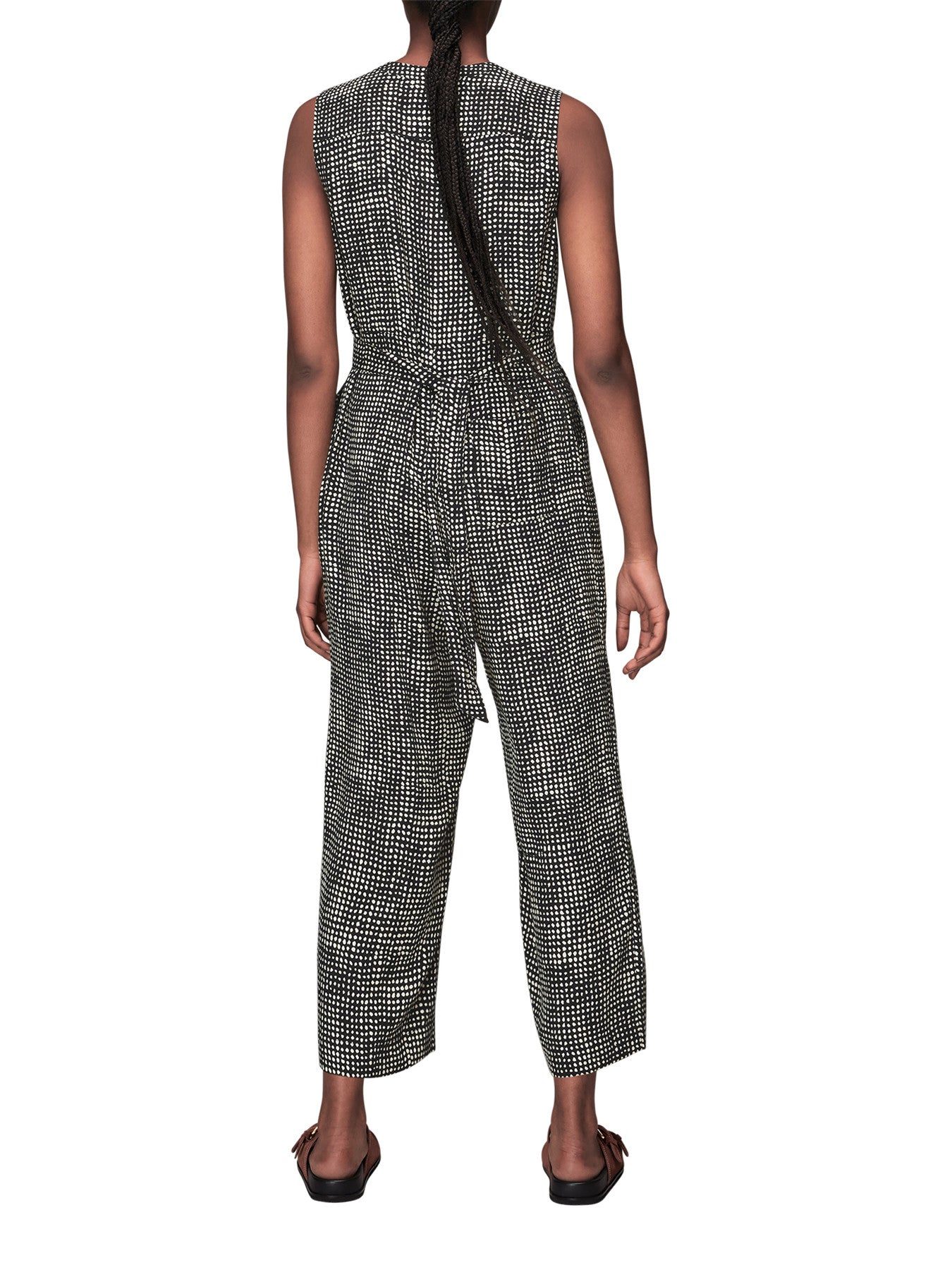 Josie Spotted Check Jumpsuit