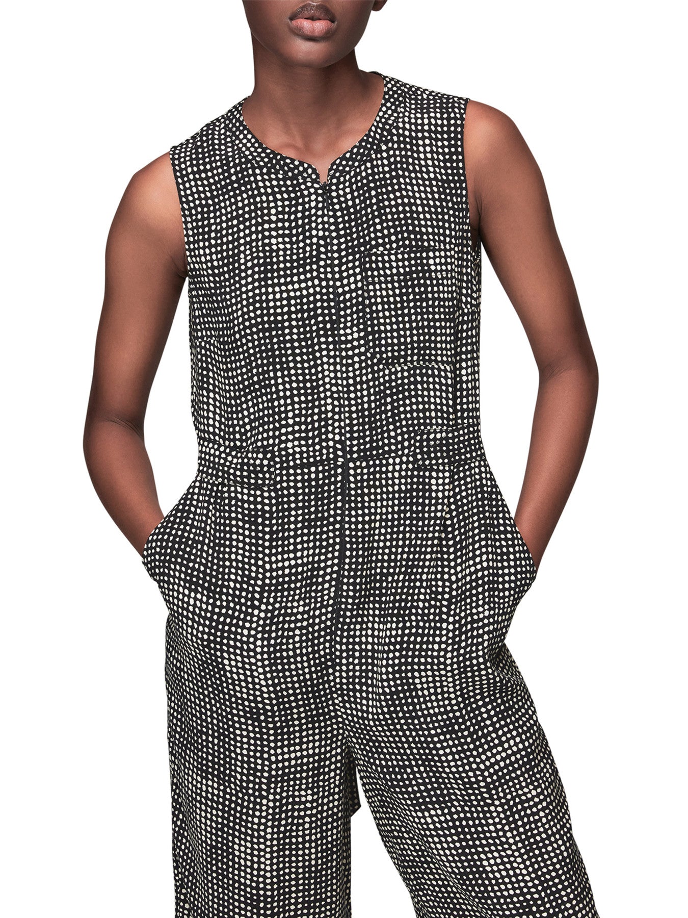 Josie Spotted Check Jumpsuit