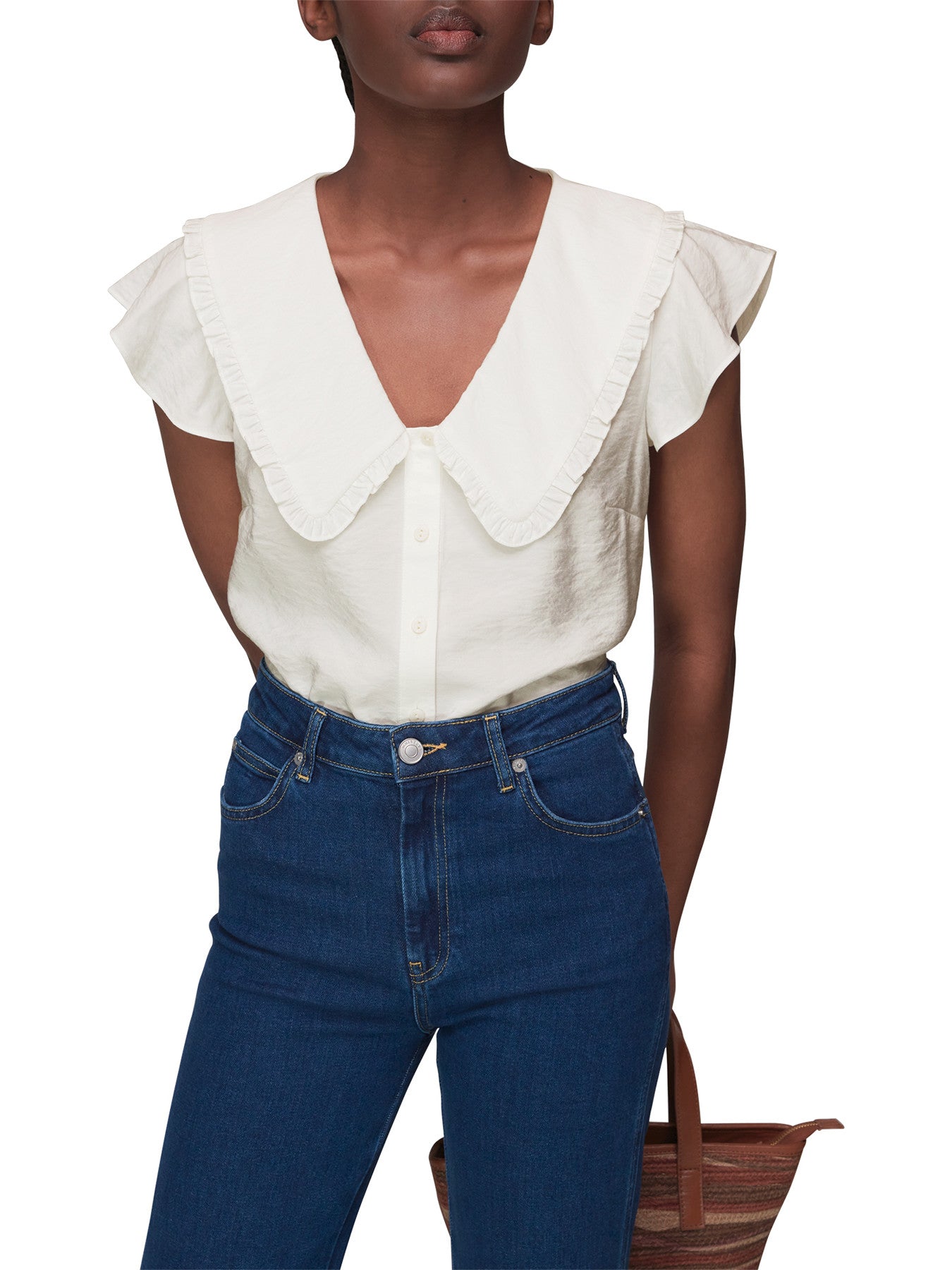 Short Sleeve Collar Top