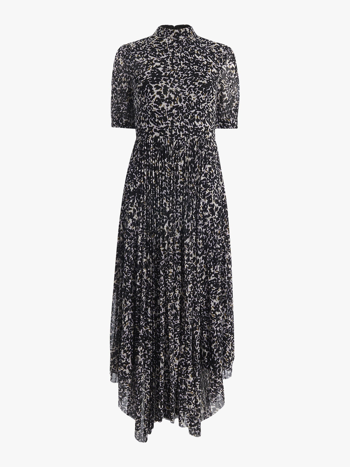 Smudge Cheetah Mesh Dress